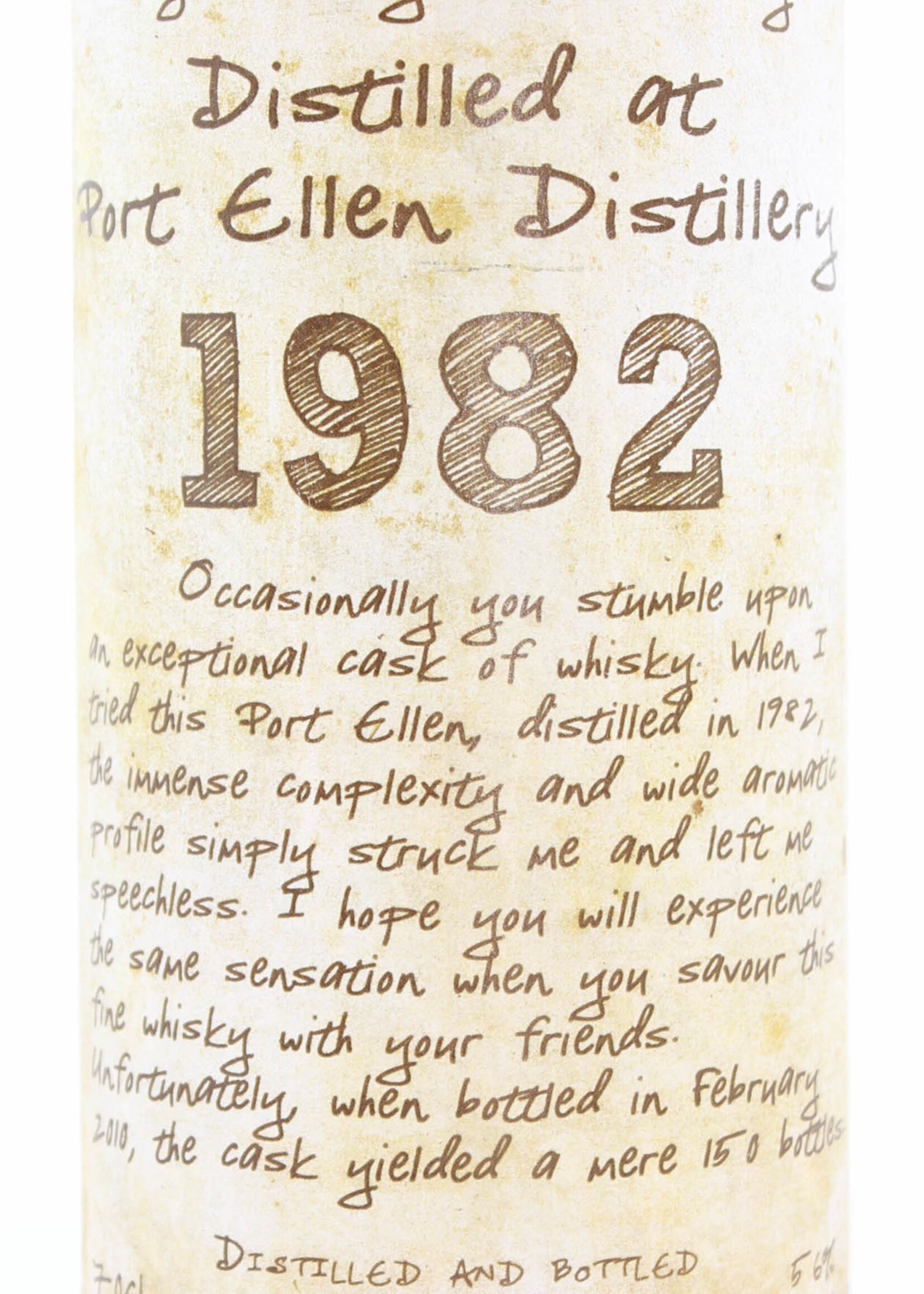 Port Ellen Port Ellen 27 Years Old 1982 2010 Handwritten Label - Thosop Import 56%