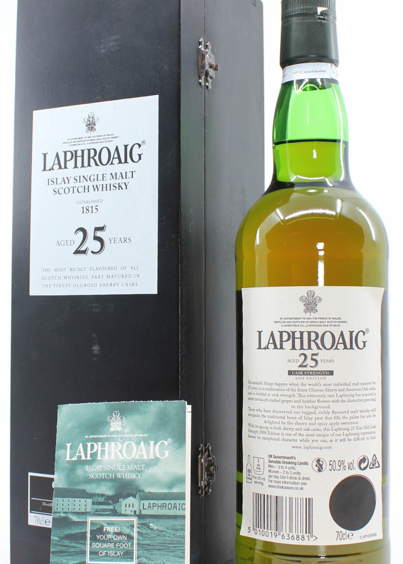 Laphroaig Laphroaig 25 Years Old 1983 2008 Cask Strength Edition 50.9%