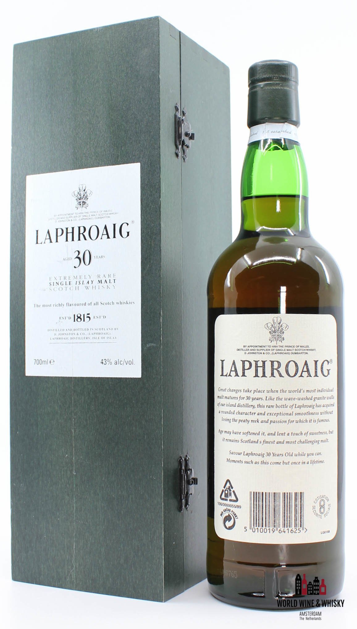 Laphroaig Laphroaig 30 Years Old Extremely Rare 43% 700ml (with wooden case)