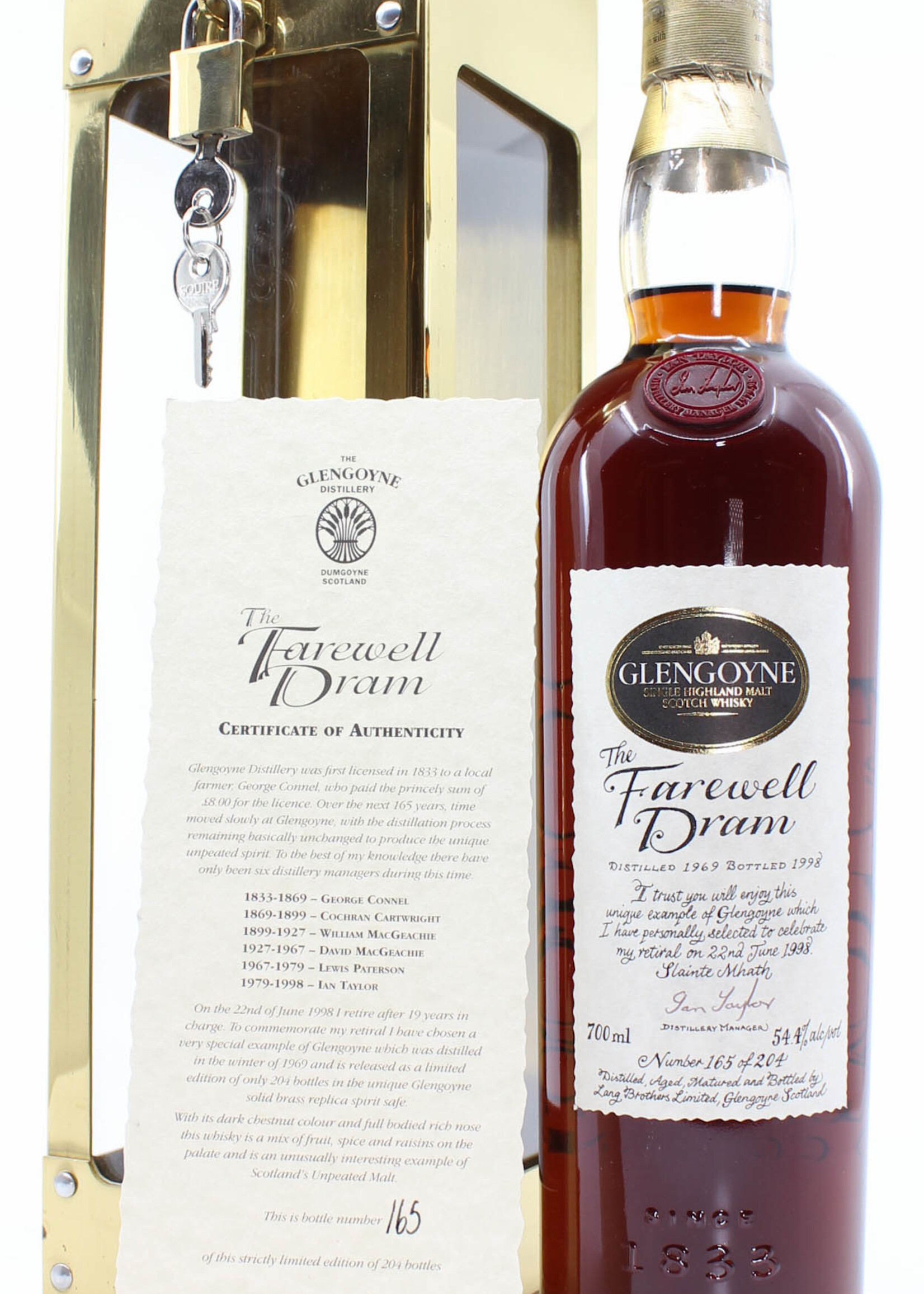 Glengoyne Glengoyne 29 Years 1969 1998 The Farewell Dram - full set 54.4% (1 of 204)