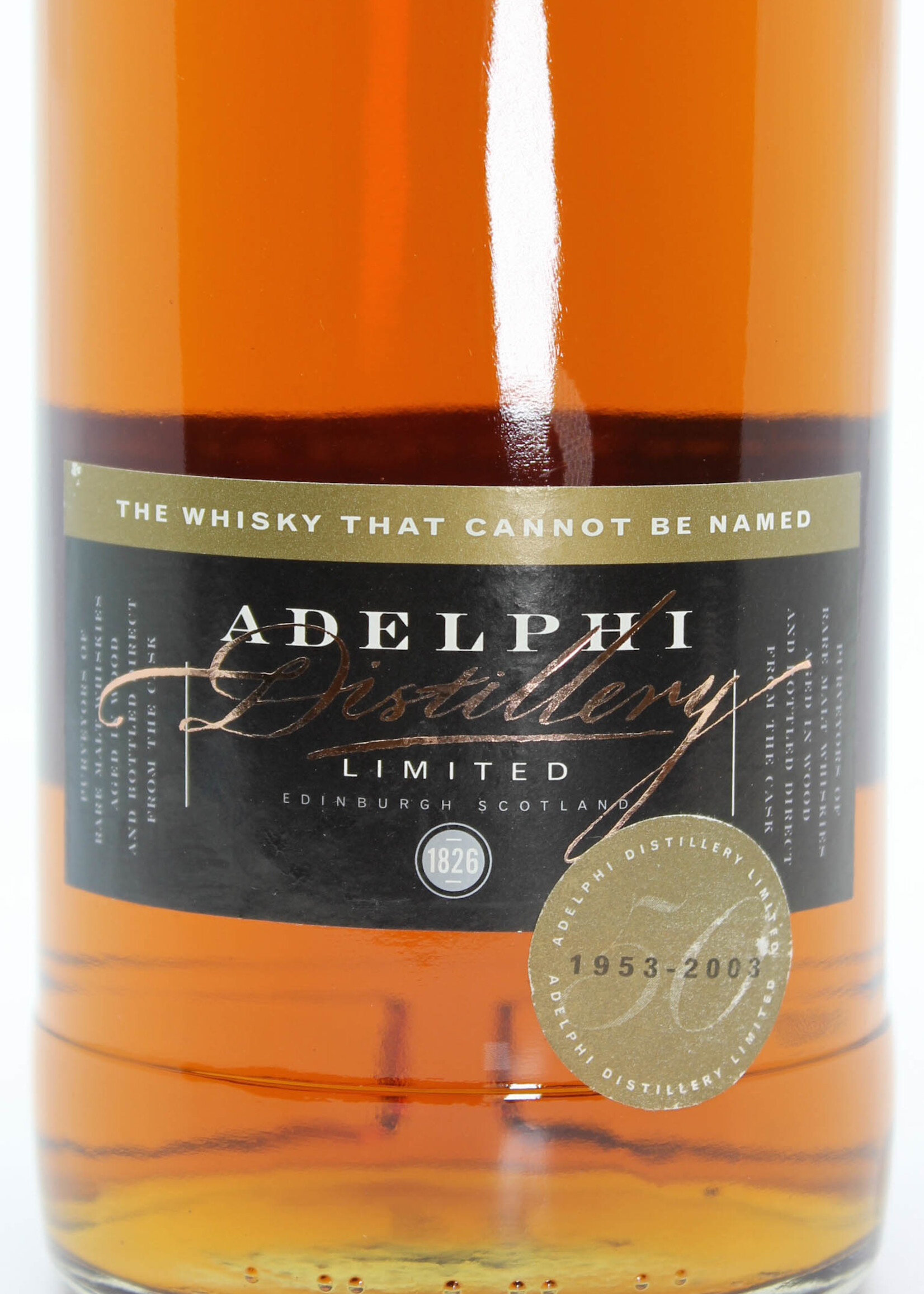 Adelphi  Adelphi 50 Years Old 1953 2003 The whisky that cannot be named - Cask 1668 54.3%