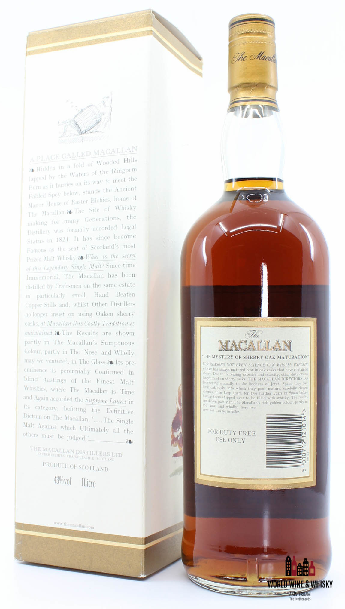 Macallan Macallan 12 Years Old Sherry Casks - Duty Free use only 43% 1 litre (1000 ml)