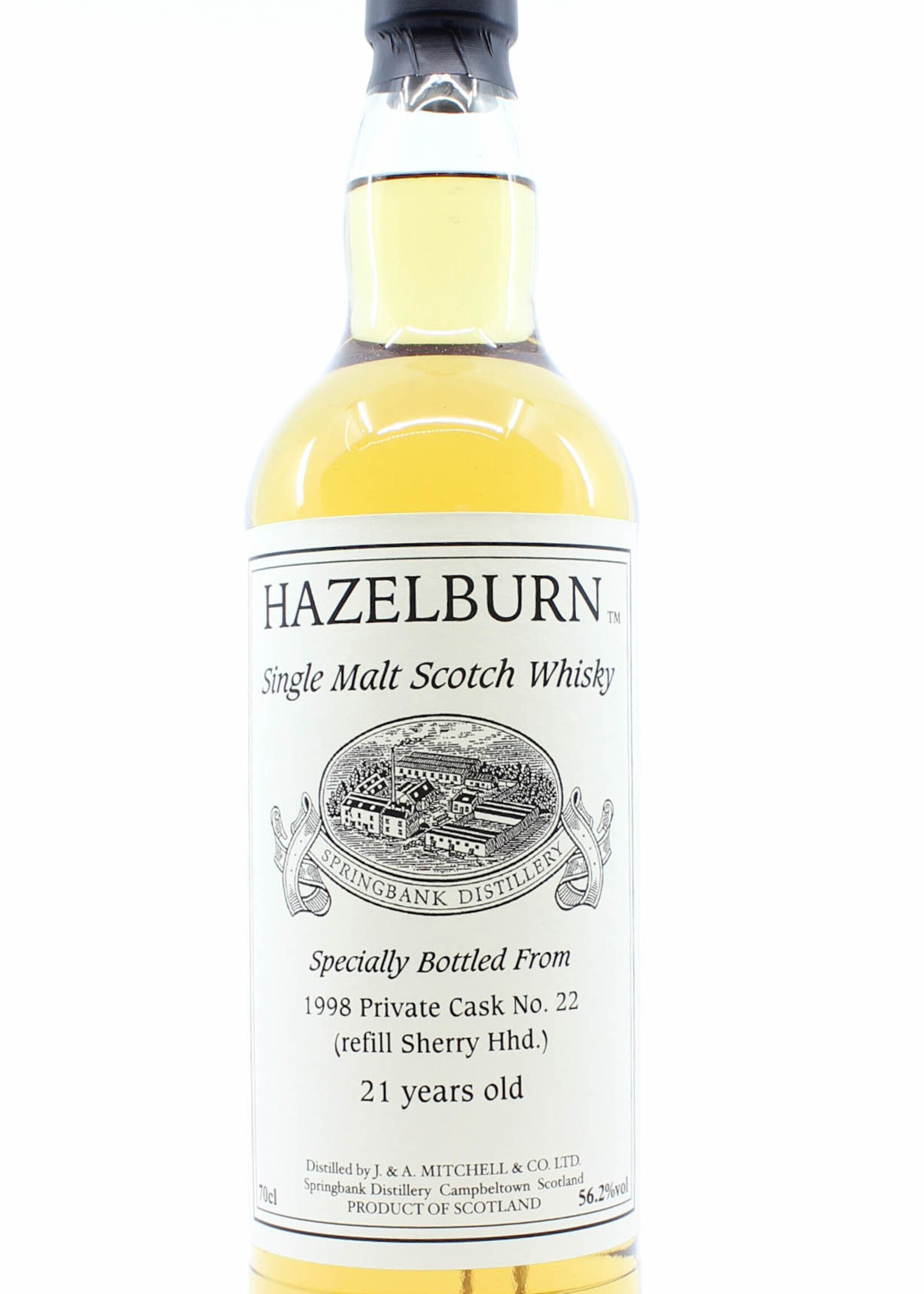 Springbank Hazelburn 21 Years Old 1998 2019 Private Cask No. 22 56.2% (Exclusive Private Bottling)