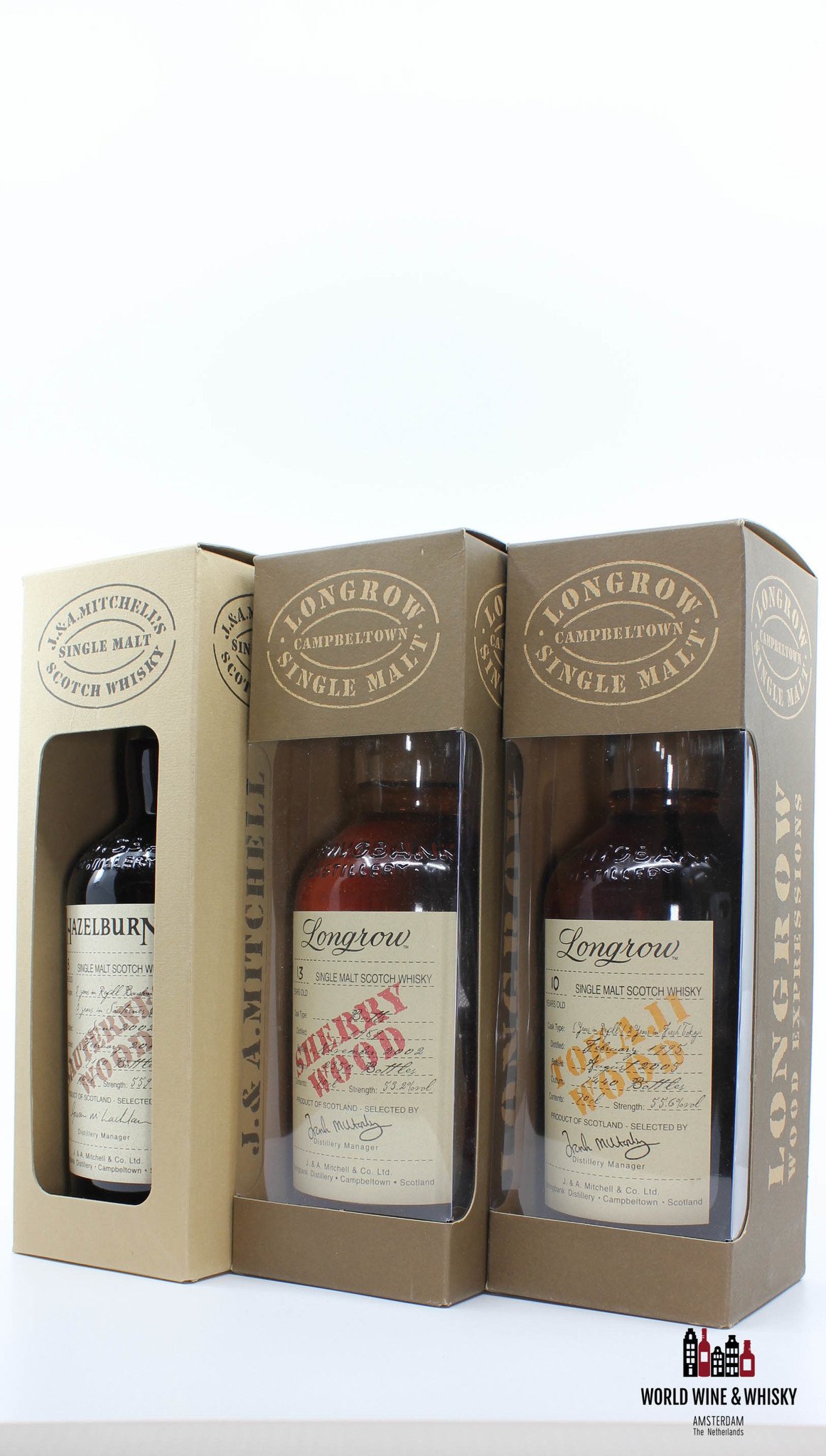 Springbank Full Set Springbank Wood Expression Collection - Hazelburn Longmorn - 16 bottles total