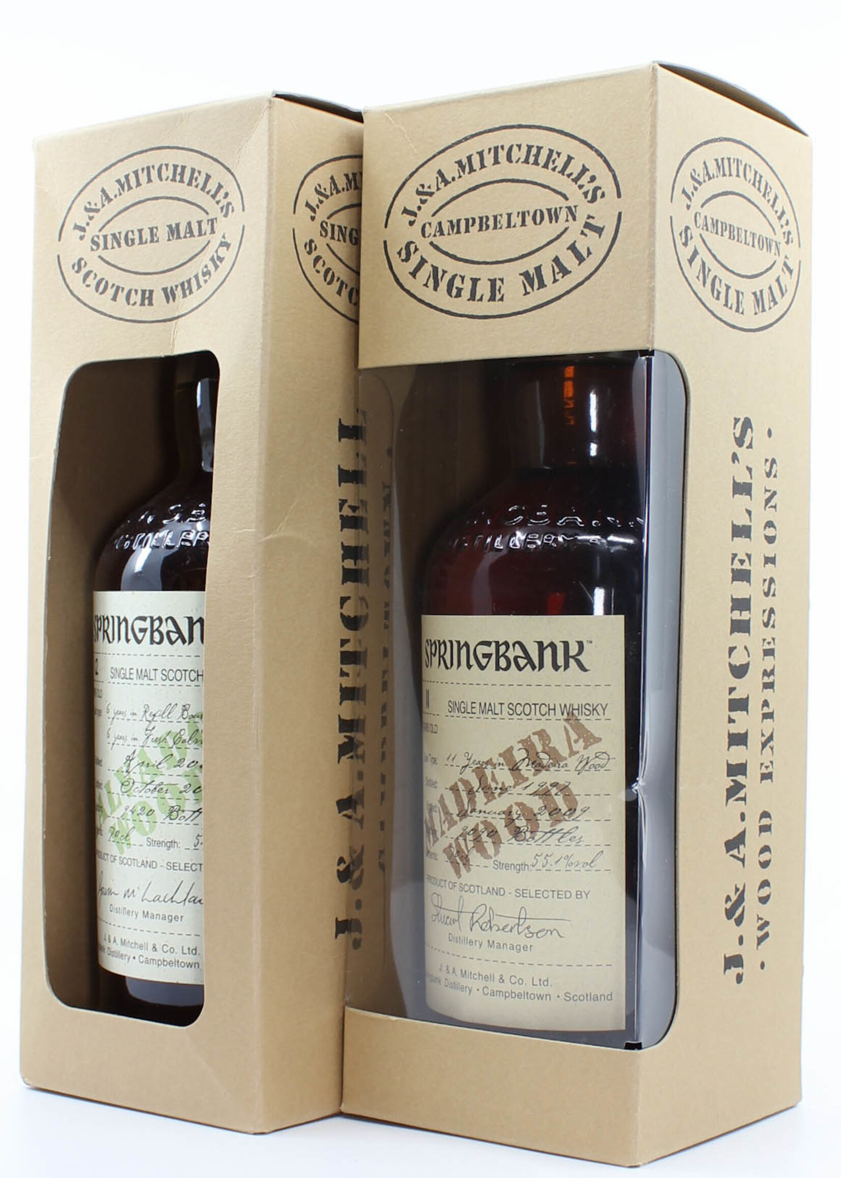 Springbank Full Set Springbank Wood Expression Collection - Hazelburn Longmorn - 16 bottles total