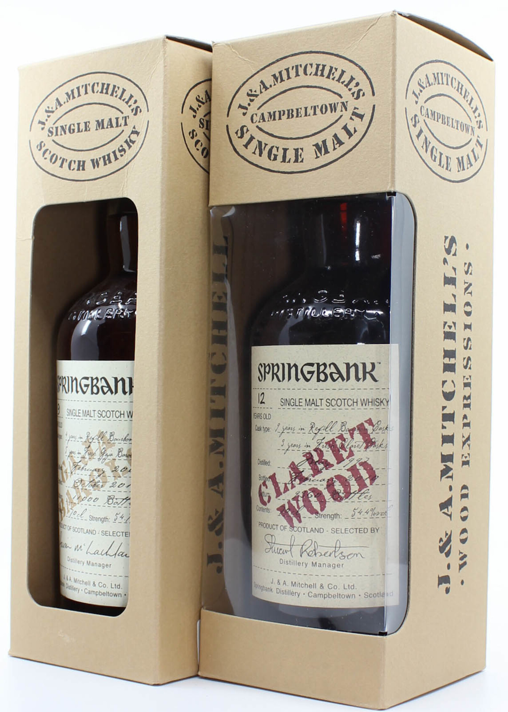 Springbank Full Set Springbank Wood Expression Collection - Hazelburn Longmorn - 16 bottles total