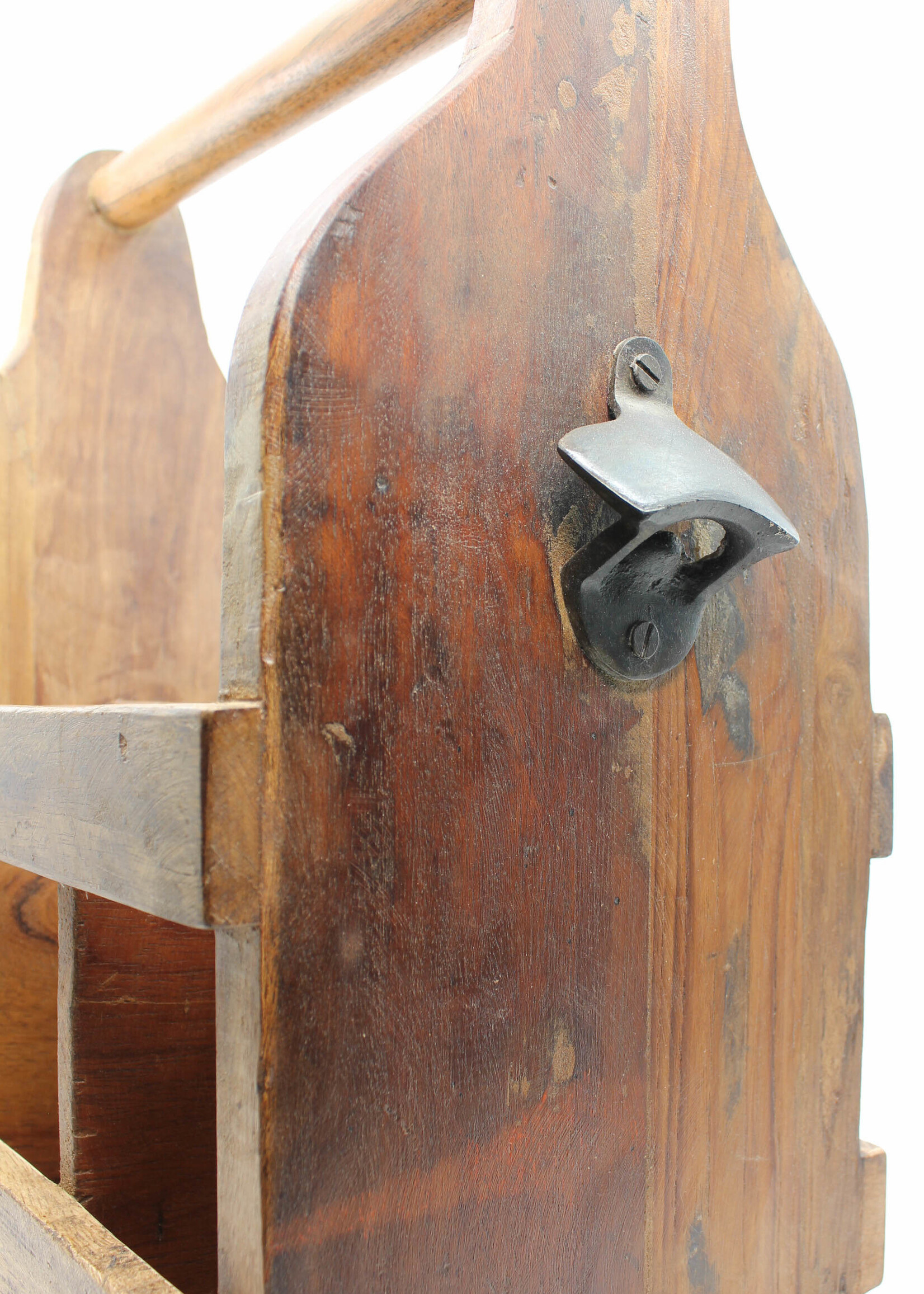 Giftbox Handmade wooden beer/wine crate (for 6 bottles)