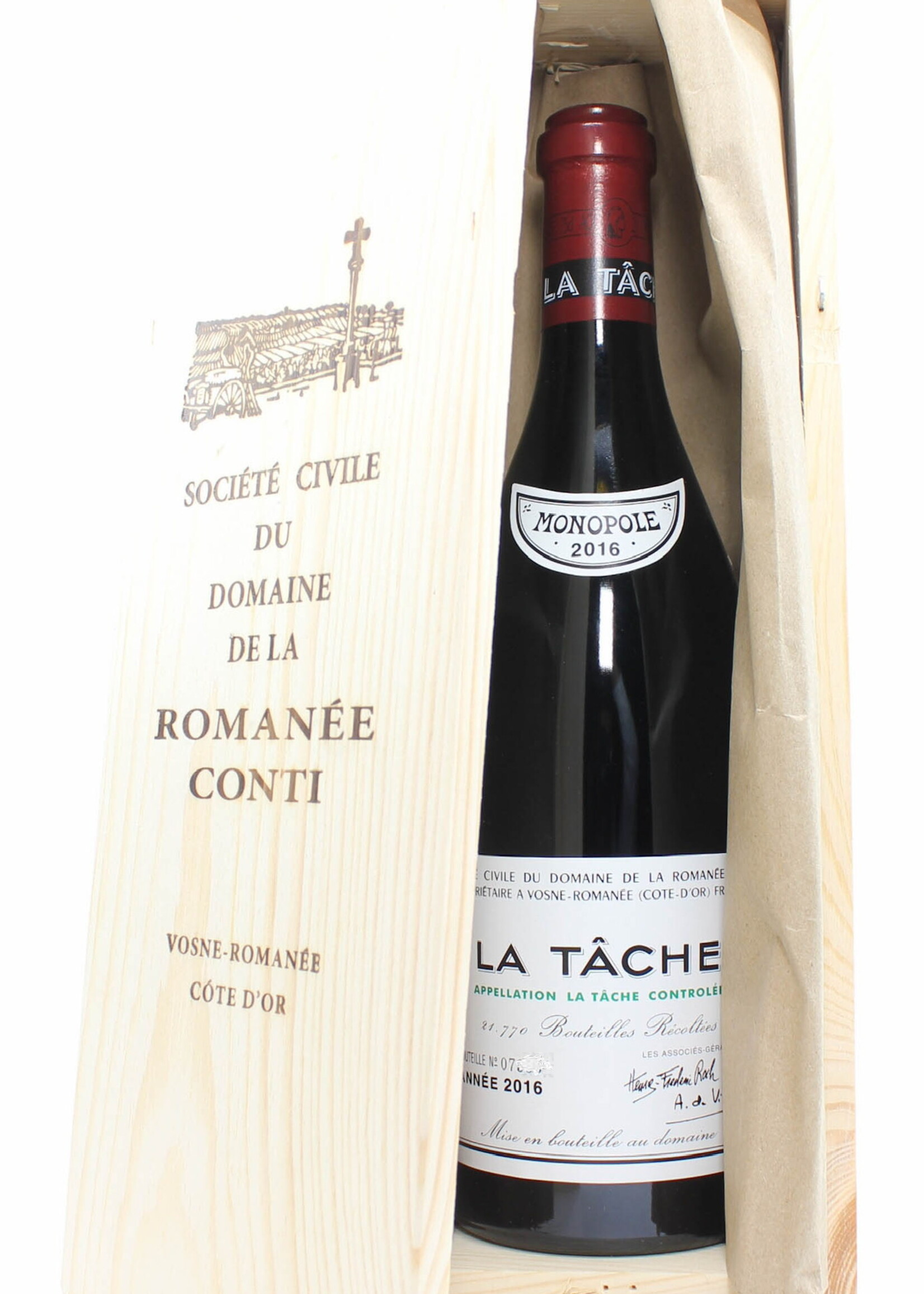 Domaine de la Romanée Conti Domaine de la Romanée-Conti (DRC) - La Tache 2016 (in OWC)