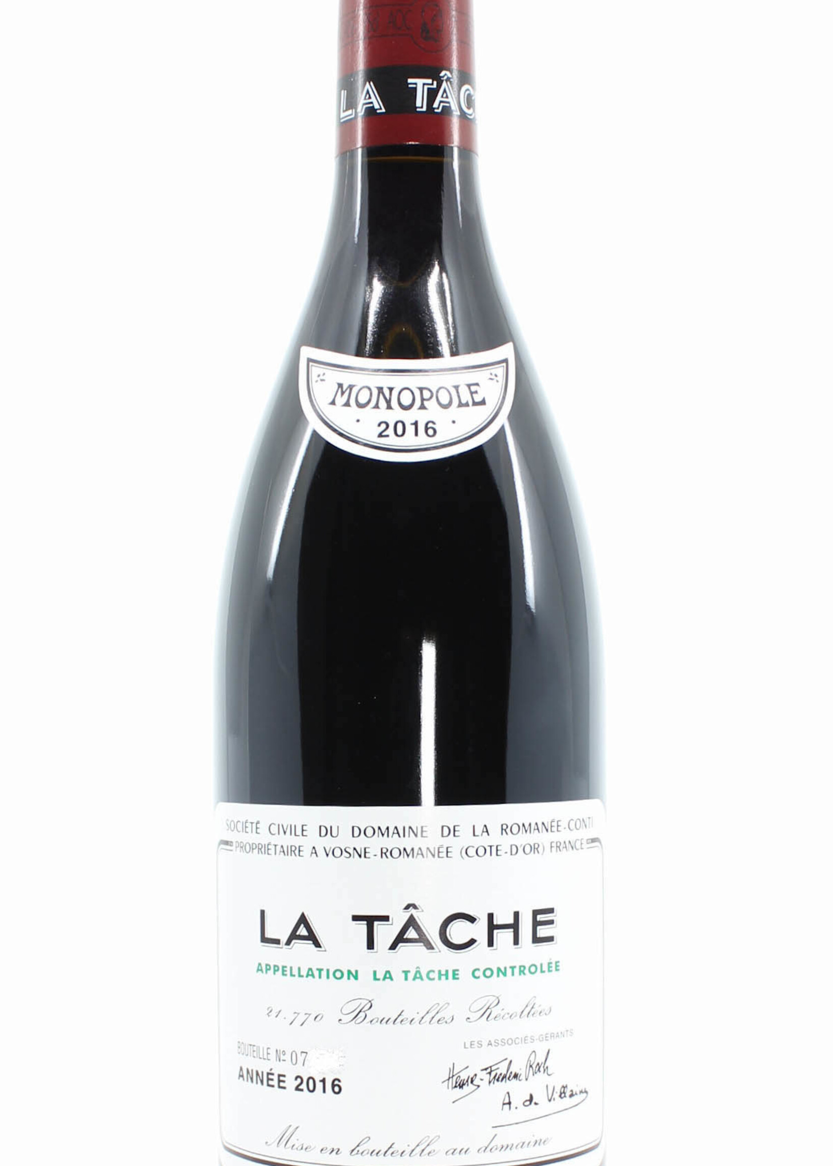 Domaine de la Romanée Conti Domaine de la Romanée-Conti (DRC) - La Tache 2016 (in OWC)