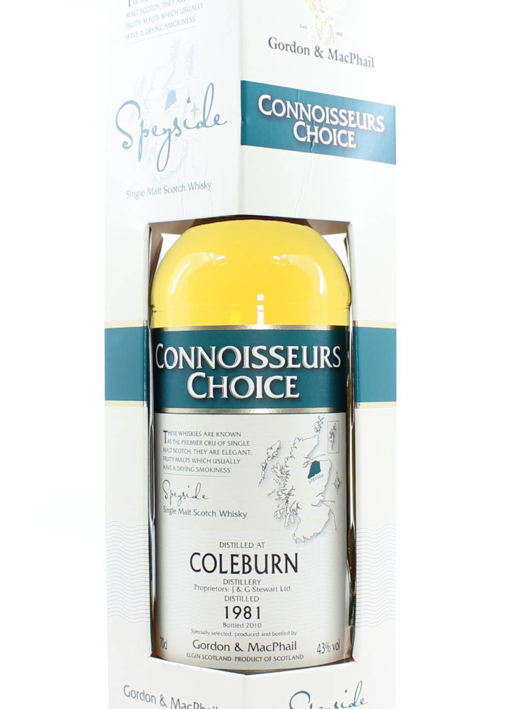 Coleburn Coleburn 29 Years Old 1981 2010  Gordon & MacPhail -  Connoisseurs Choice 43% (Closed Distillery)