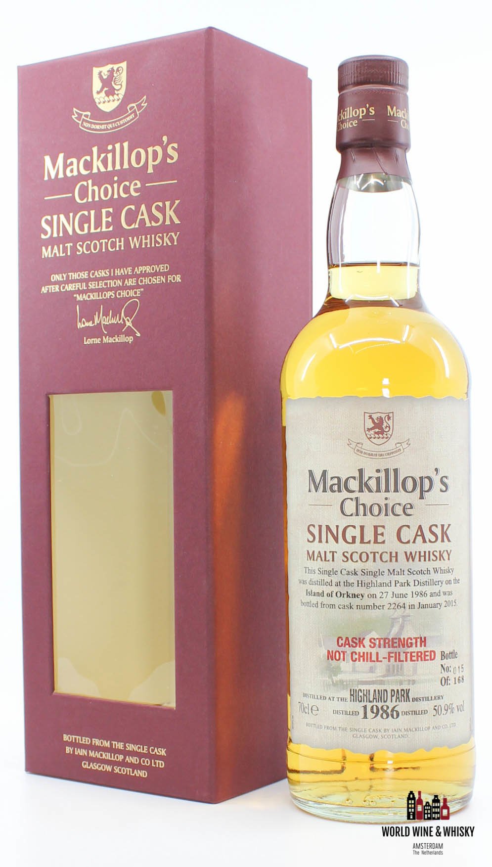 Highland Park Highland Park 28 Years Old 1986 2015 Single Cask - Cask 2264 - Mackillop's Choice 50.9% (one of 168 bottles)