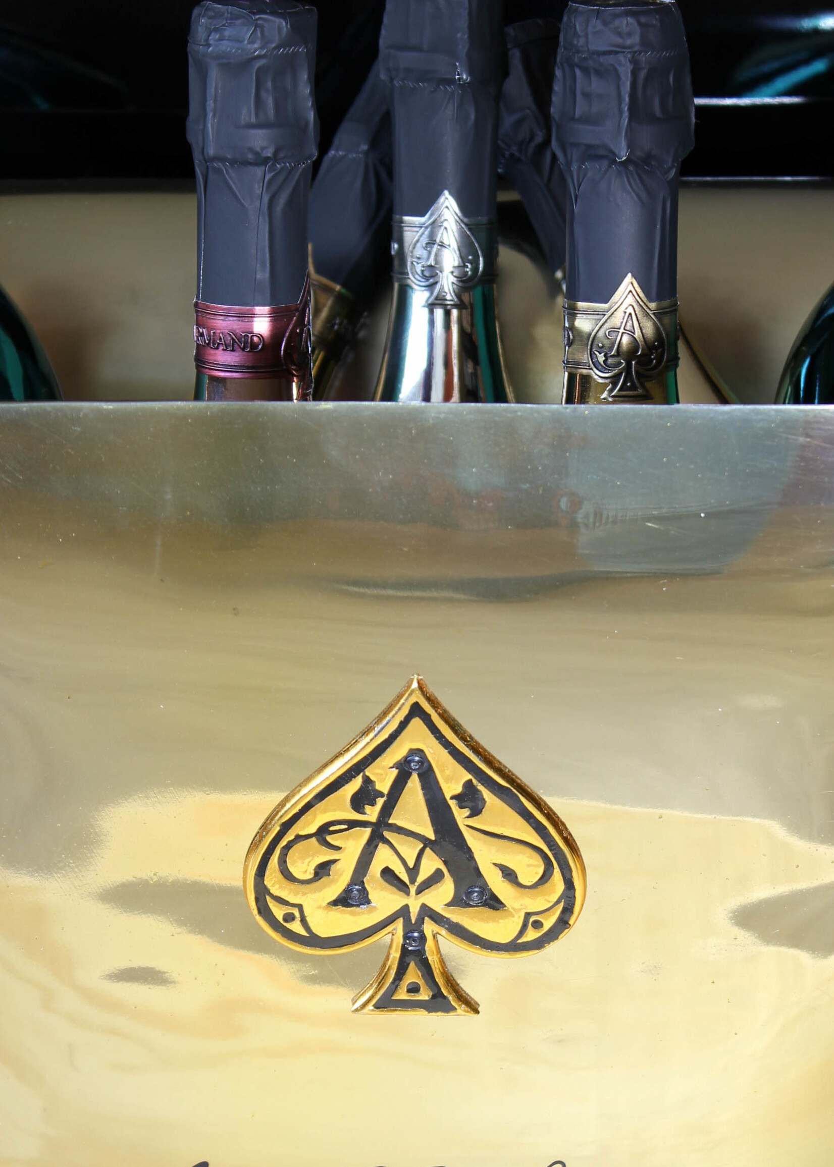 Armand de Brignac Armand de Brignac Gold Champange cooler/ice bucket XL 'Ace of Spades' (for 7 bottles)