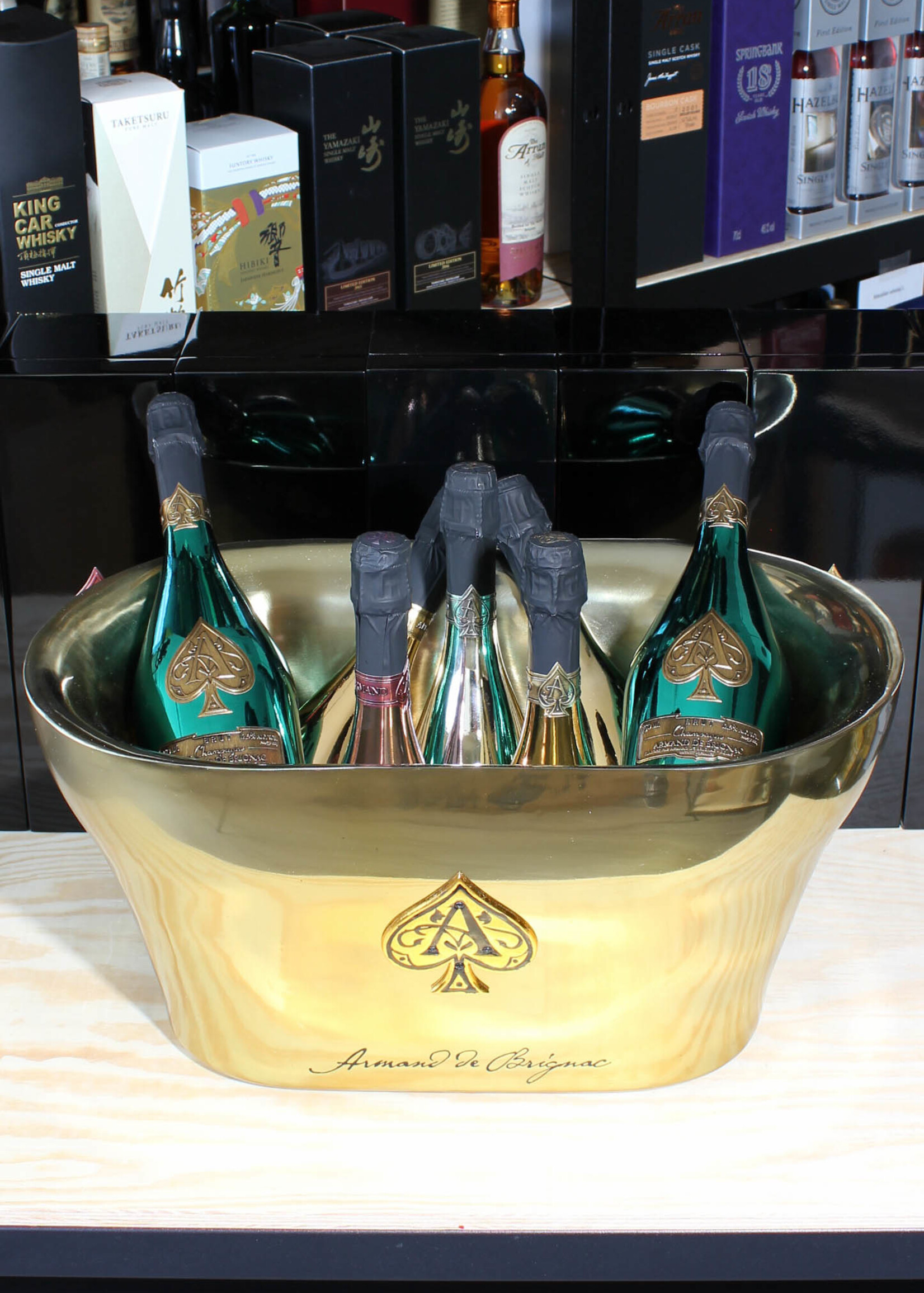Armand de Brignac Armand de Brignac Gold Champange cooler/ice bucket XL 'Ace of Spades' (for 7 bottles)