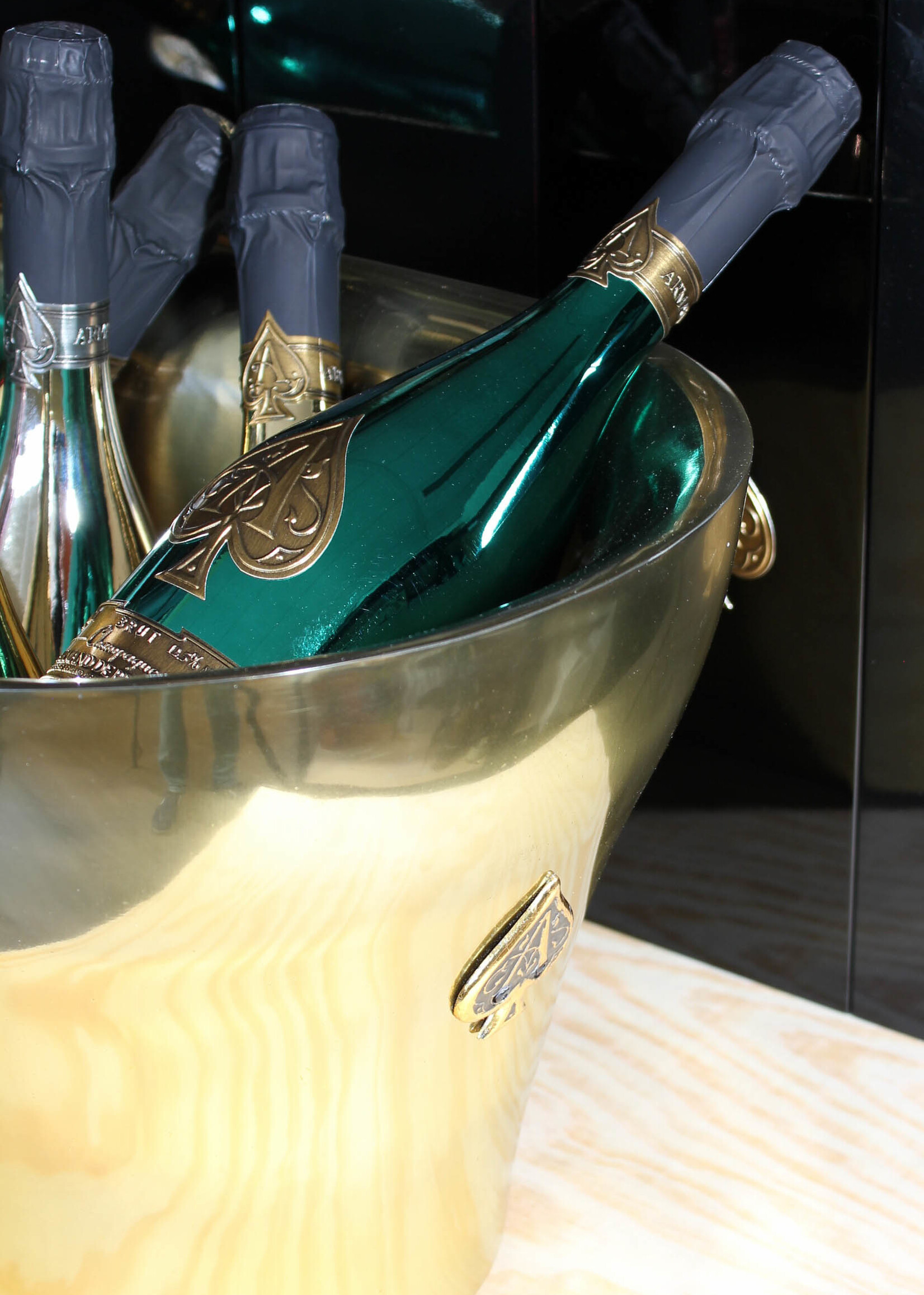 Armand de Brignac Armand de Brignac Gold Champange cooler/ice bucket XL 'Ace of Spades' (for 7 bottles)