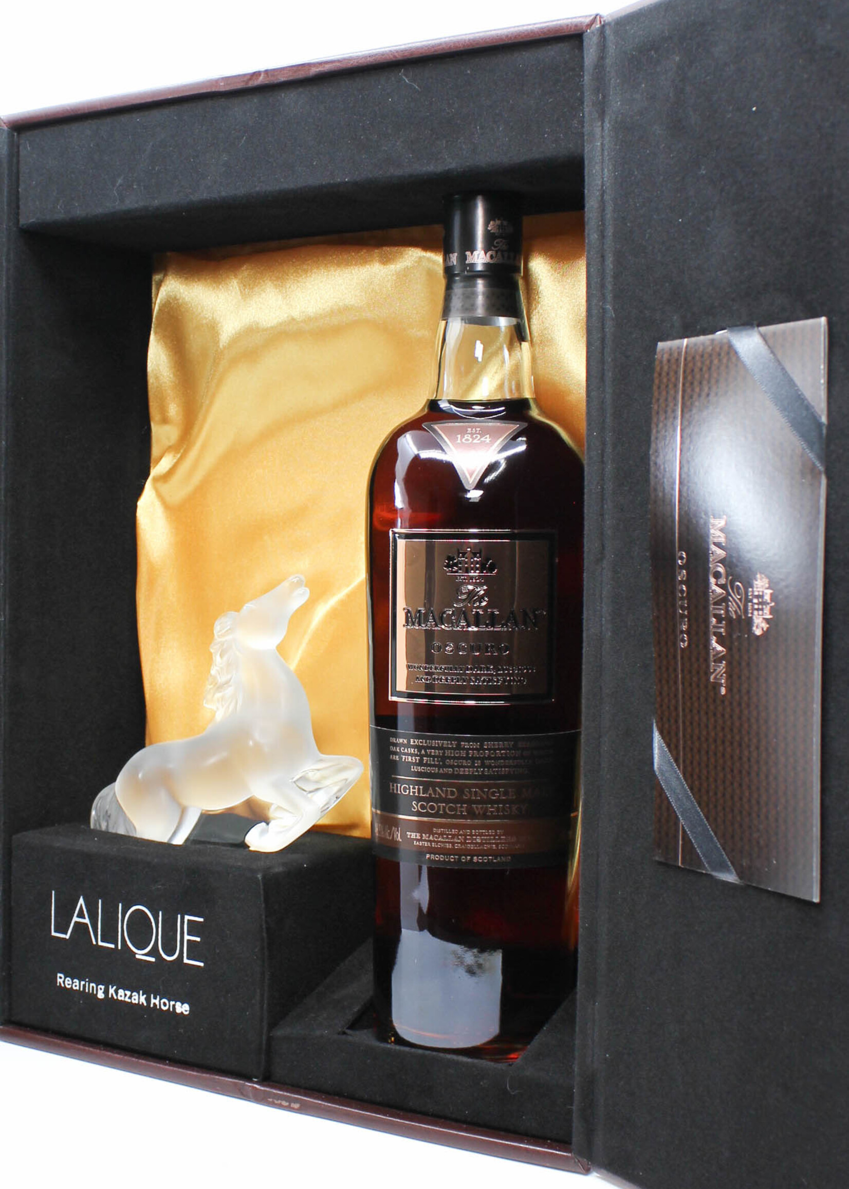 The Macallan Macallan Oscuro - Lalique Rearing Kazak Horse - Travel Retail Exclusive 46.5% (one of 300 sets)