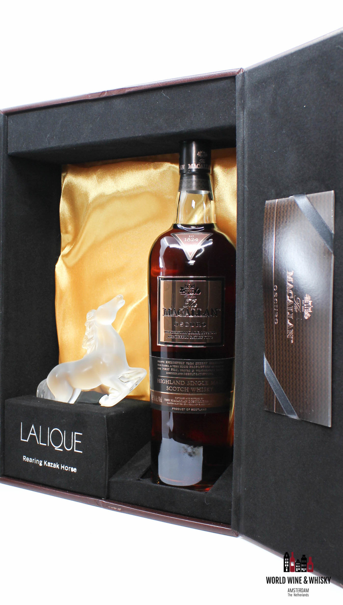 Macallan Macallan Oscuro - Lalique Rearing Kazak Horse - Travel Retail Exclusive 46.5% (one of 300 sets)