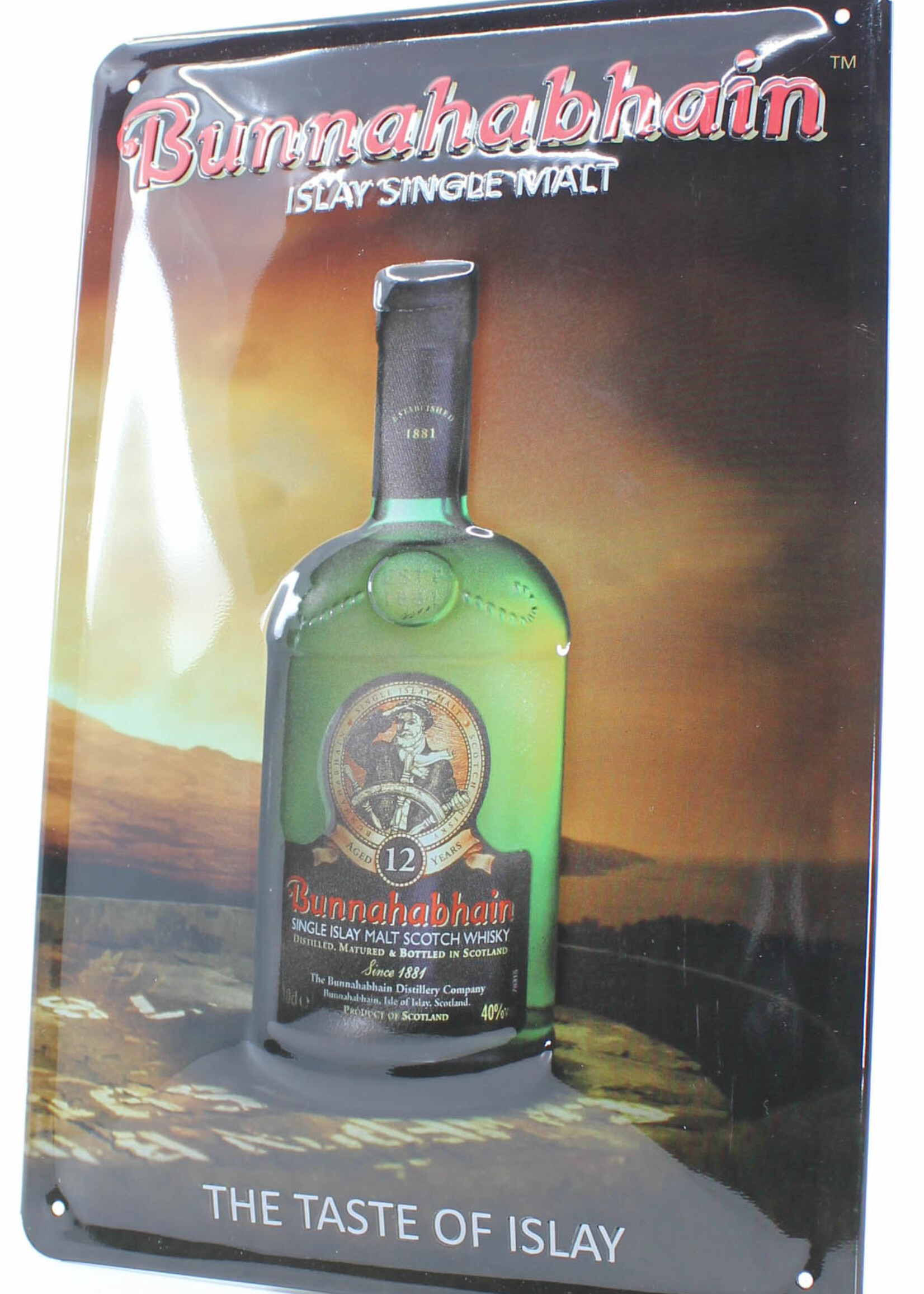Bunnahabhain Iron Bunnahabhain billboard plate sign (12 Years Old - The Taste of Islay)