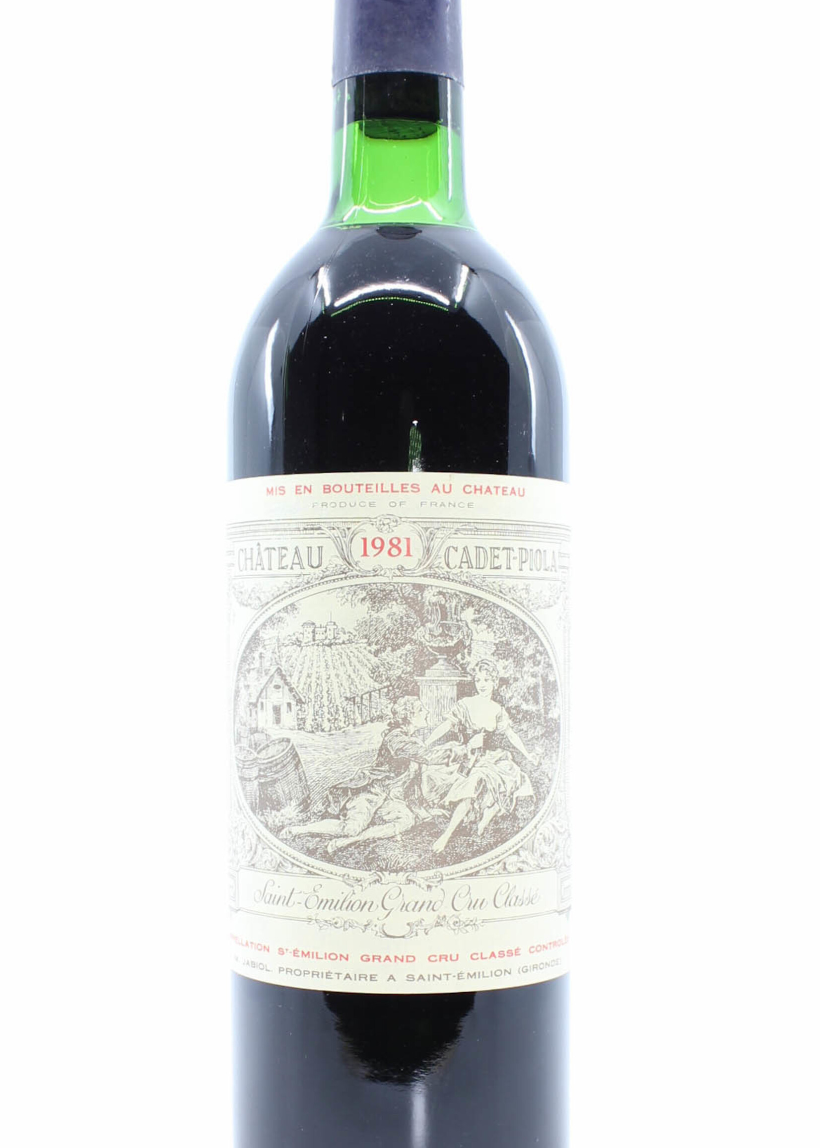 Chateau Cadet-Piola Chateau Cadet-Piola 1981 (Saint-Emilion Grand Cru Classe)