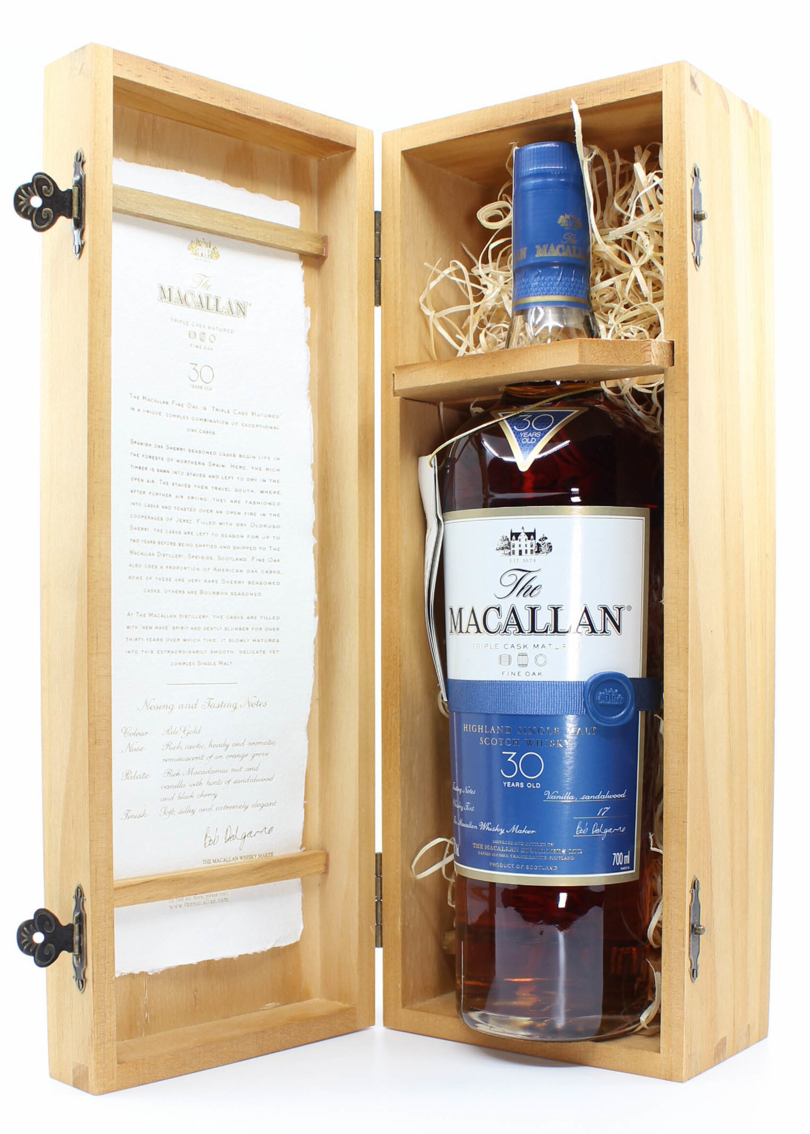 The Macallan Macallan 30 Years Old - Fine Oak - Triple Cask Matured 43% (in wooden case)
