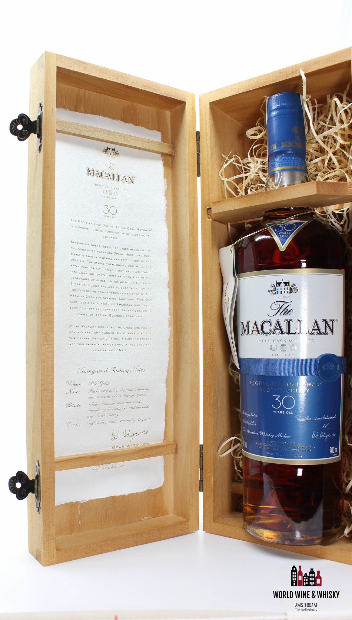 Macallan Macallan 30 Years Old - Fine Oak - Triple Cask Matured 43% (in wooden case)