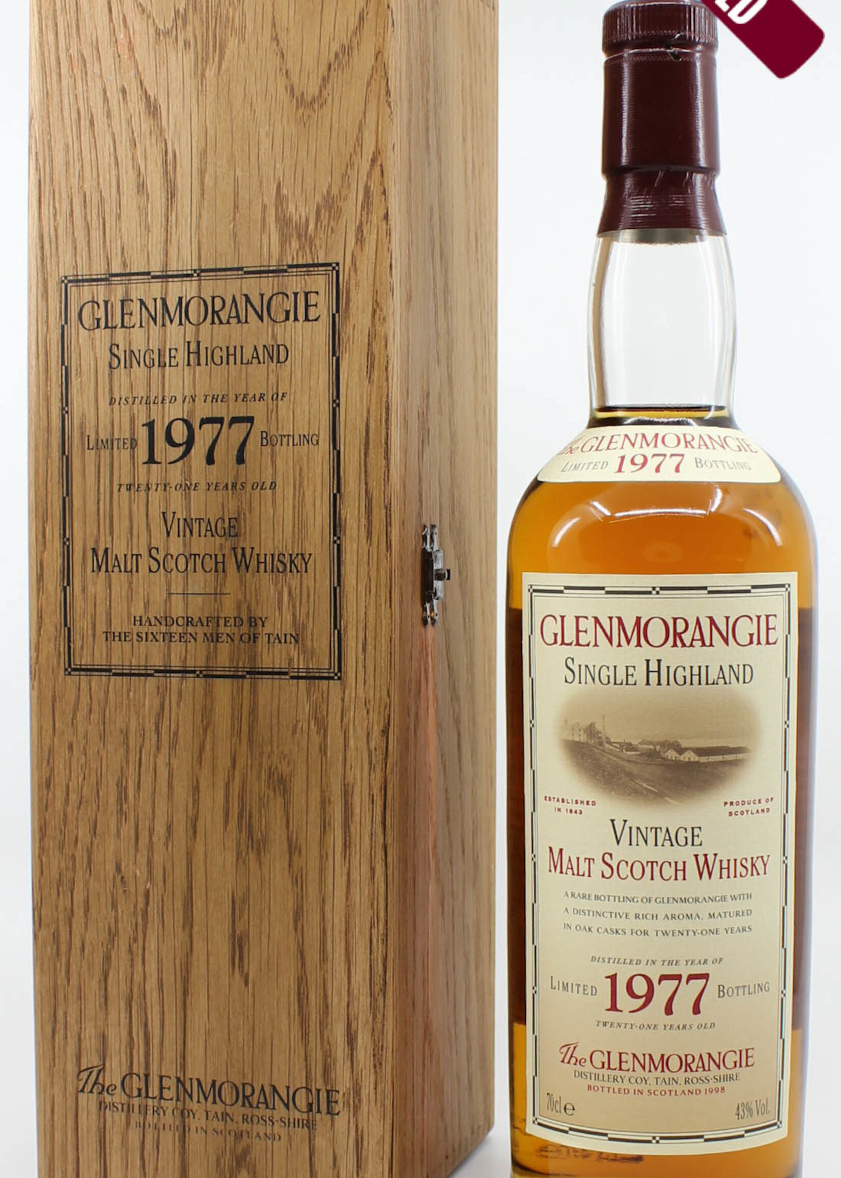 Glenmorangie Glenmorangie 21 Years Old Limited 1977 Bottling 1998 43%