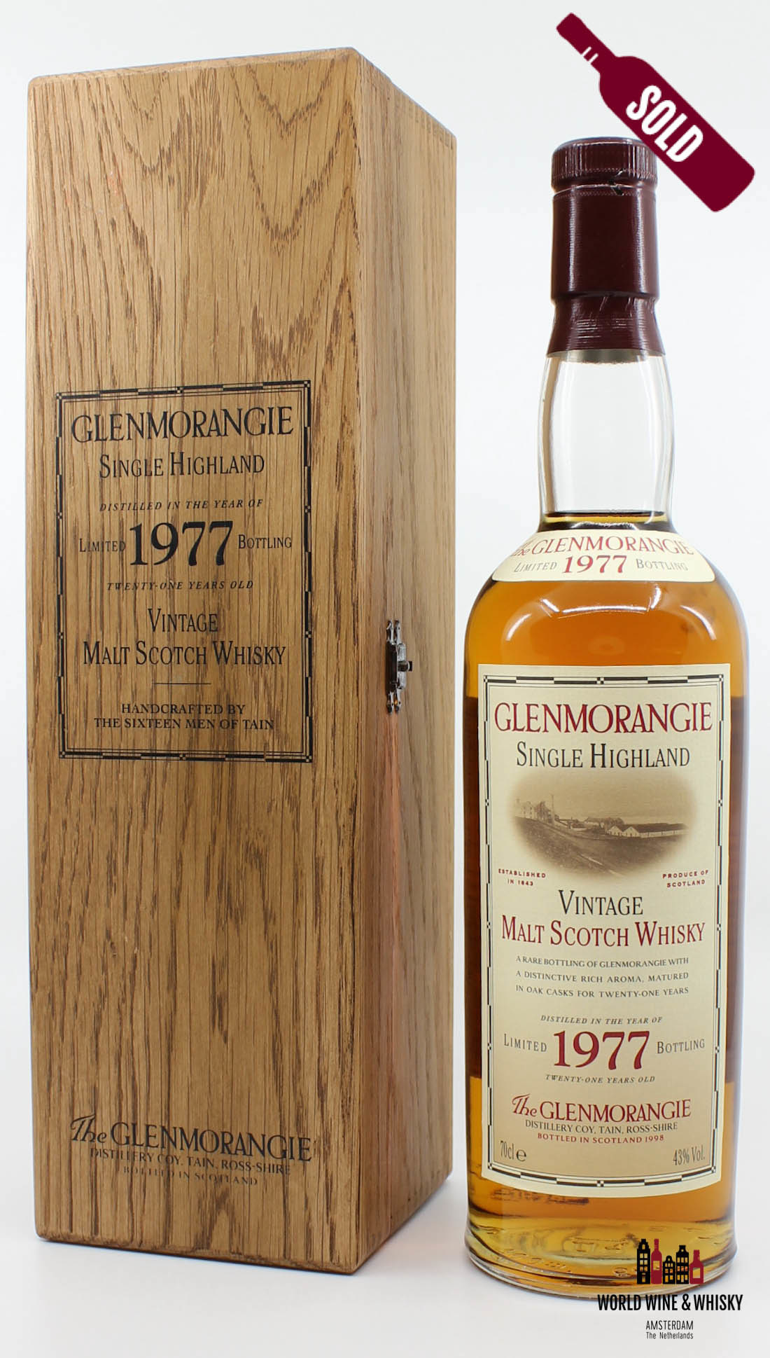 Glenmorangie Glenmorangie 21 Years Old Limited 1977 Bottling 1998 43%