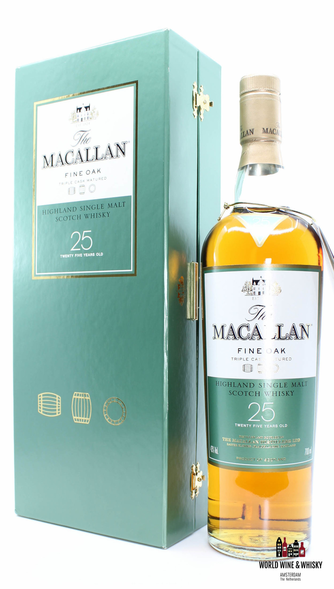 Macallan Macallan 25 Years Old - Fine Oak - Triple Cask Matured 43% (in luxury case)