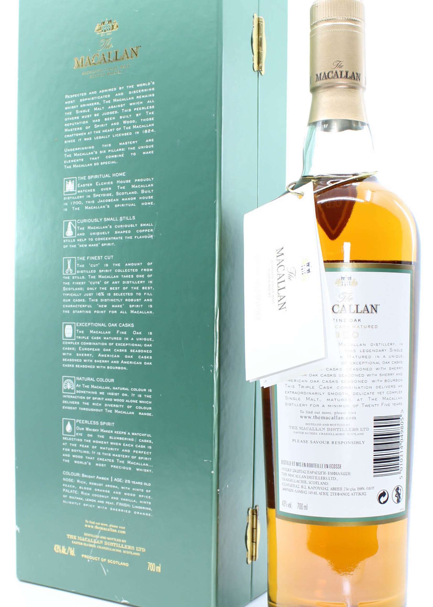 The Macallan Macallan 25 Years Old - Fine Oak - Triple Cask Matured 43% (in luxury case)