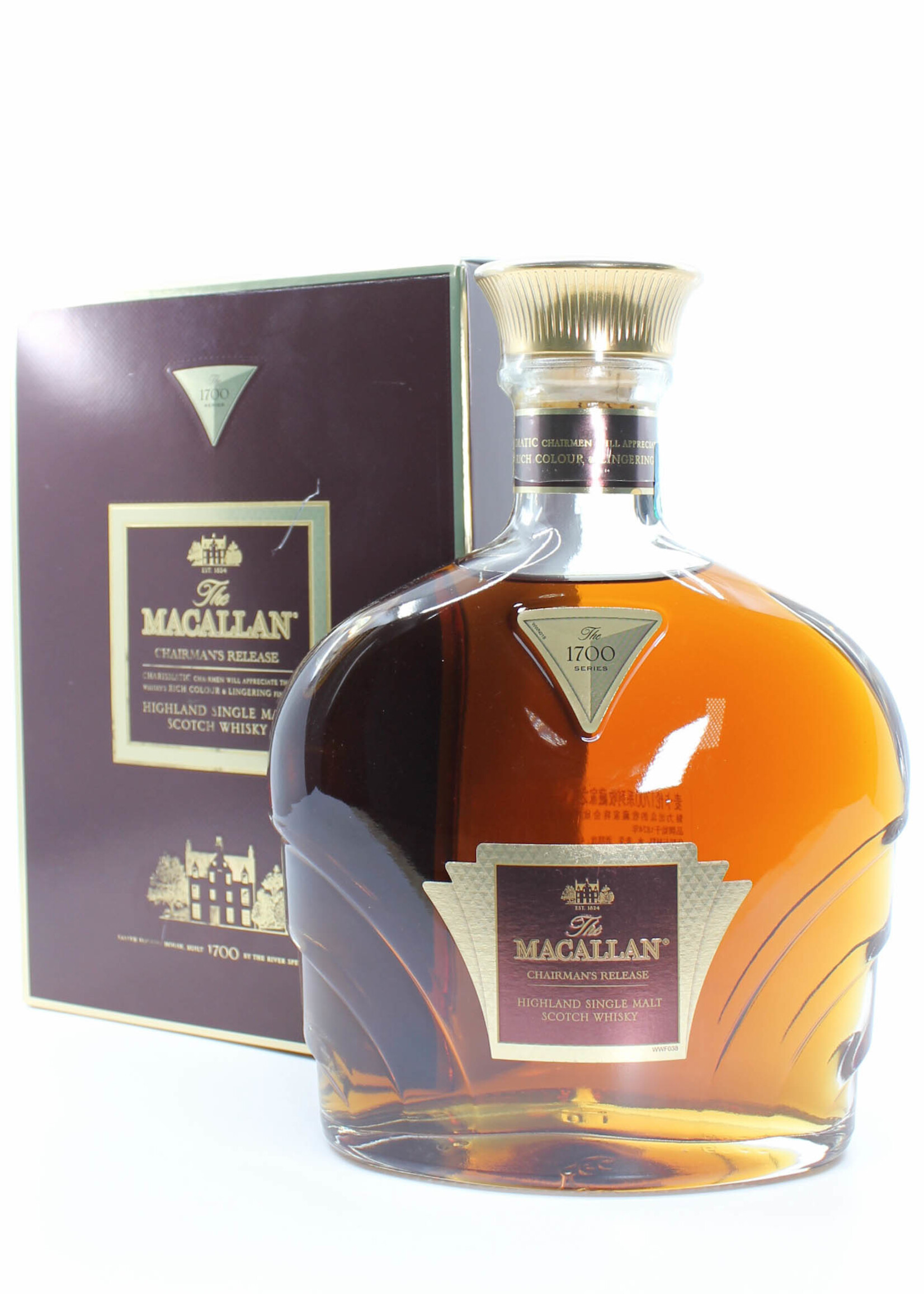 The Macallan Macallan Chairman's Release 2013 - The 1700 Series 43% 700ml (Chinese Edition)