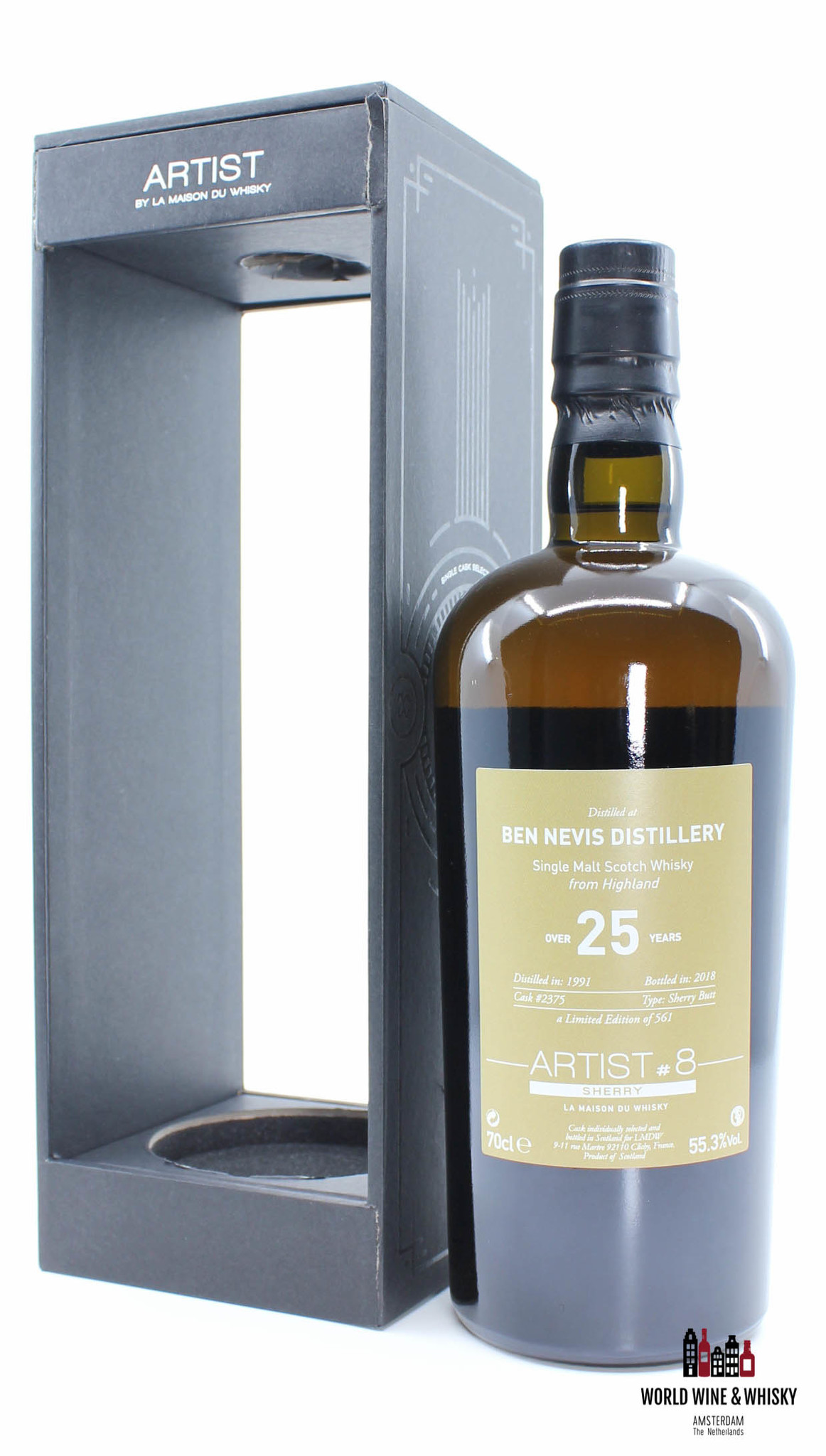 Ben Nevis Ben Nevis 25 Years Old 1991 2018 Artist #8 Cask 2375 La Maison du Whisky 55.3% (one of 561 bottles)