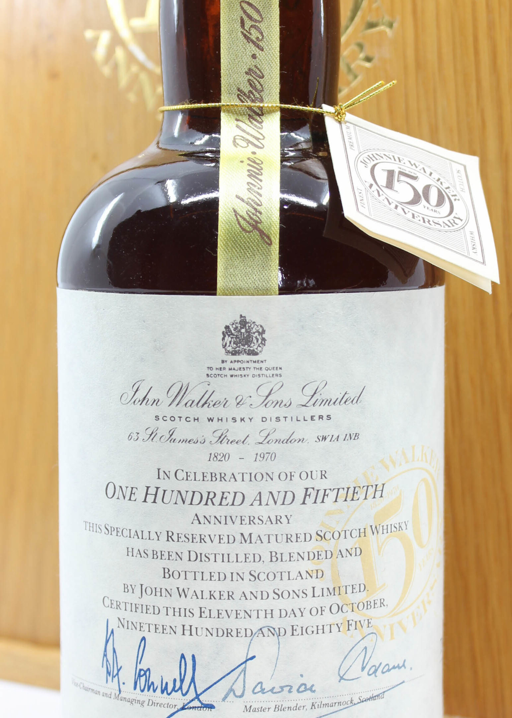 Johnnie Walker Johnnie Walker 150th Anniversary (1820-1970) - Bottled 1985 43% 750ml