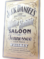 Jack Daniel's Iron Jack Daniel's Billboard Plate Sign - 120th Anniversary - White Rabbit Saloon