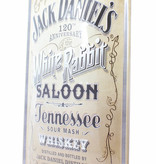 Jack Daniel's Iron Jack Daniel's Billboard Plate Sign - 120th Anniversary - White Rabbit Saloon