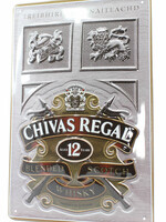 Chivas Regal Iron Chivas Regal 12 Years Old Billboard Plate Sign - Blended Scotch Whisky