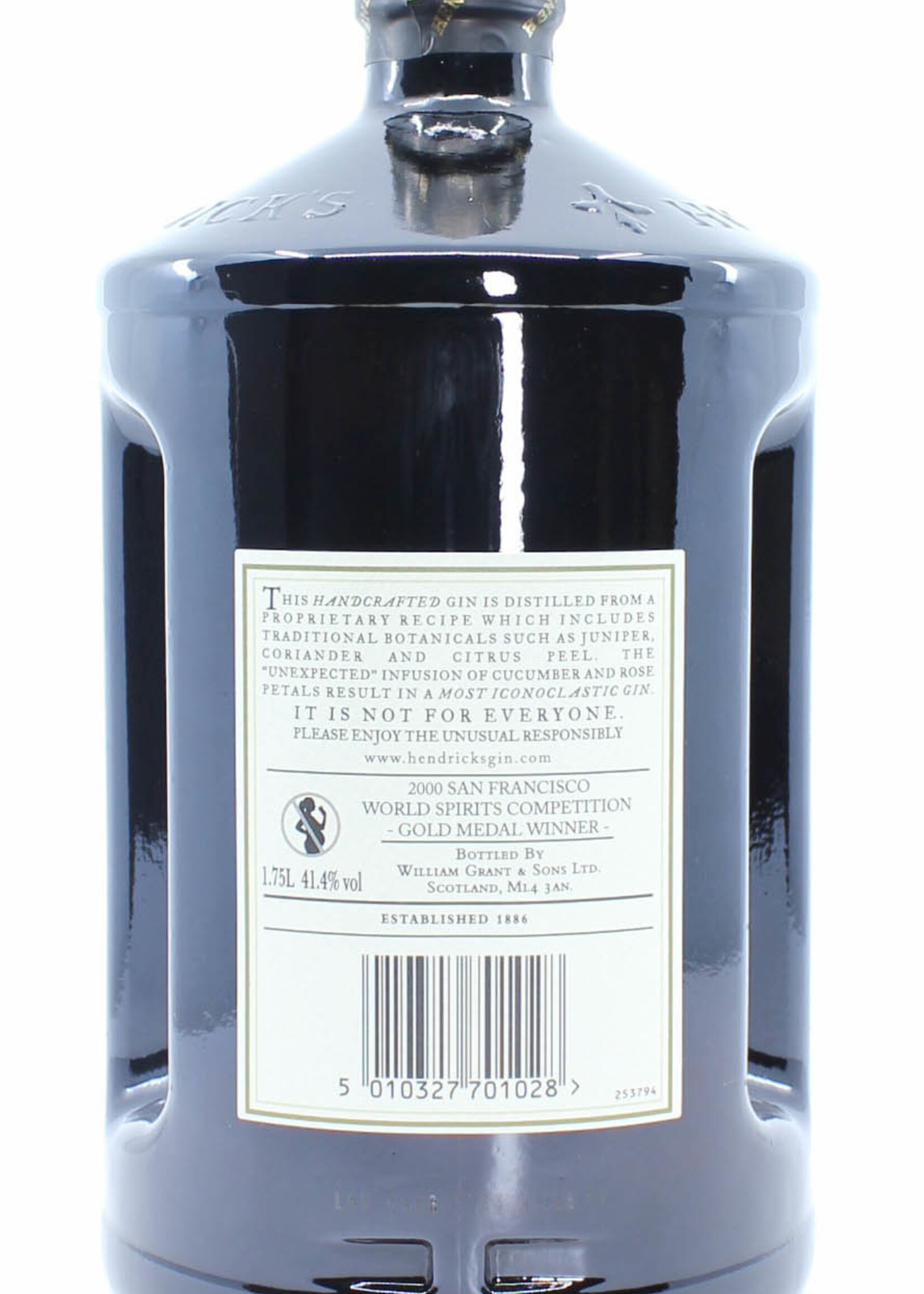 Hendrick's Gin Hendrick's Gin 1,75 Liter 41.4% (XXL)