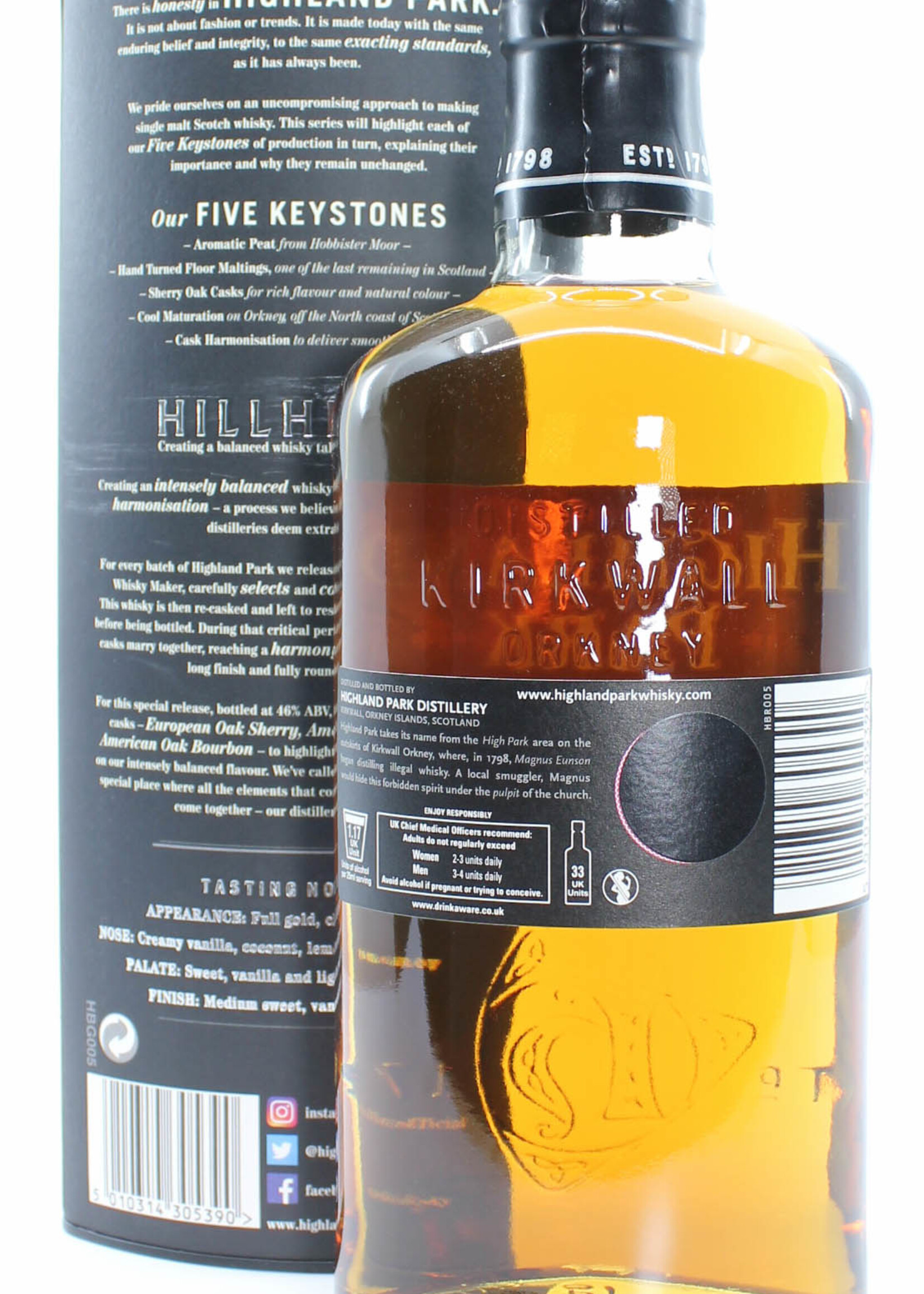 Highland Park Highland Park Keystones Series - Hobbister, Shiel, Quercus, Yesnaby & Hillhead (full set)