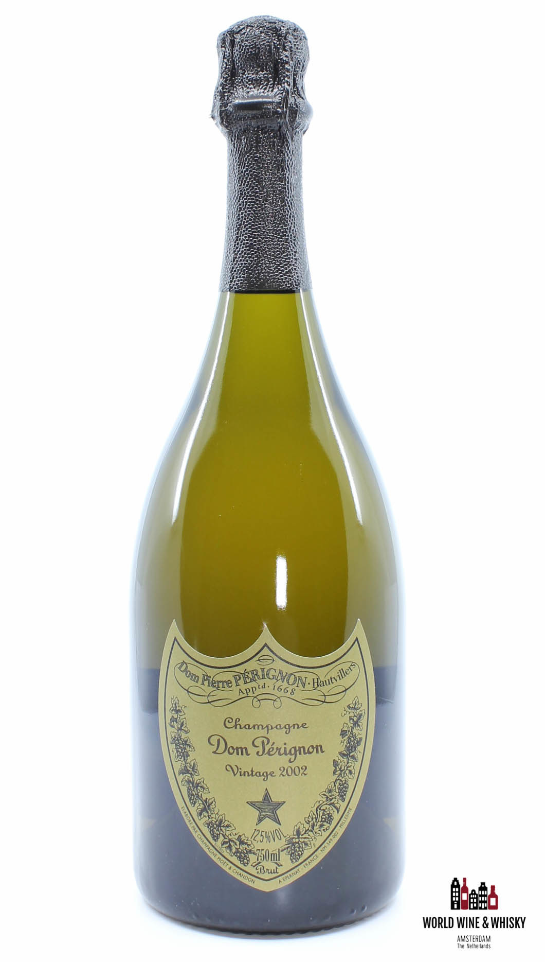 Dom Perignon Dom Perignon 2002 Vintage Champagne Brut in giftbox + 2 flutes glasses