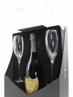 Dom Perignon Dom Perignon 2002 Vintage Champagne Brut in giftbox + 2 flutes glasses