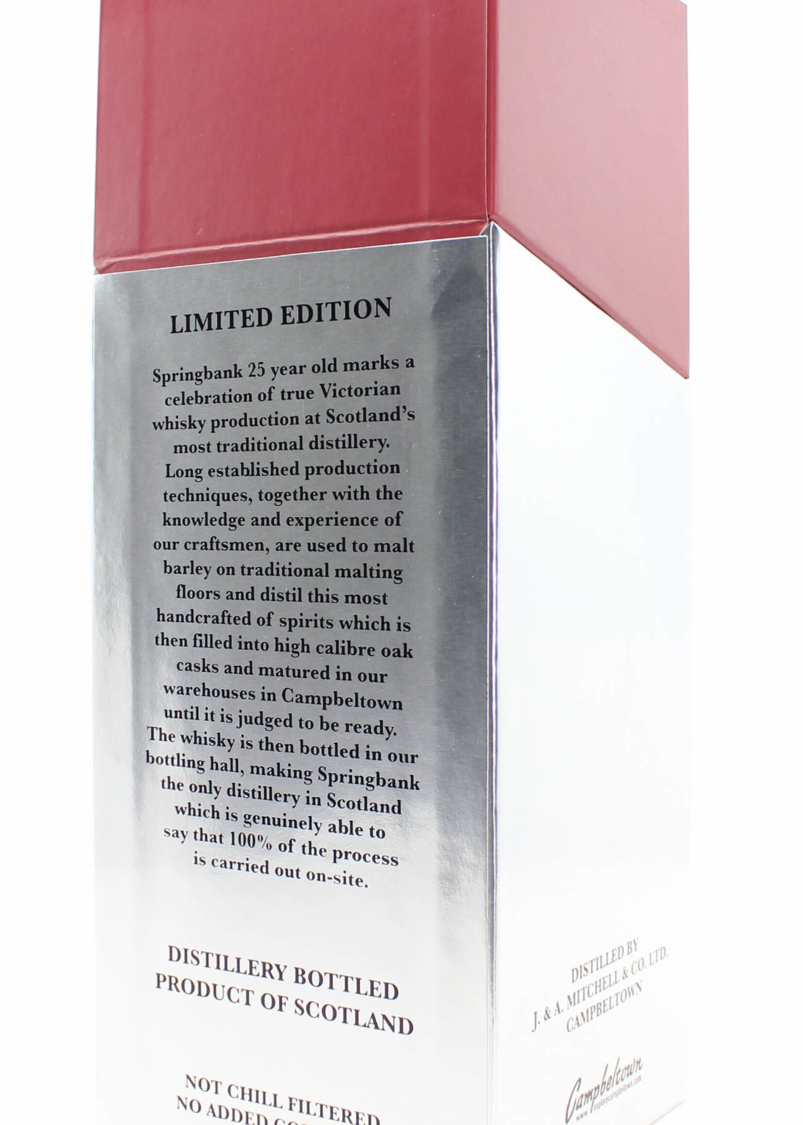 Springbank Springbank 25 Years Old 2020 Limited Edition 46% (one of 1200 bottles)