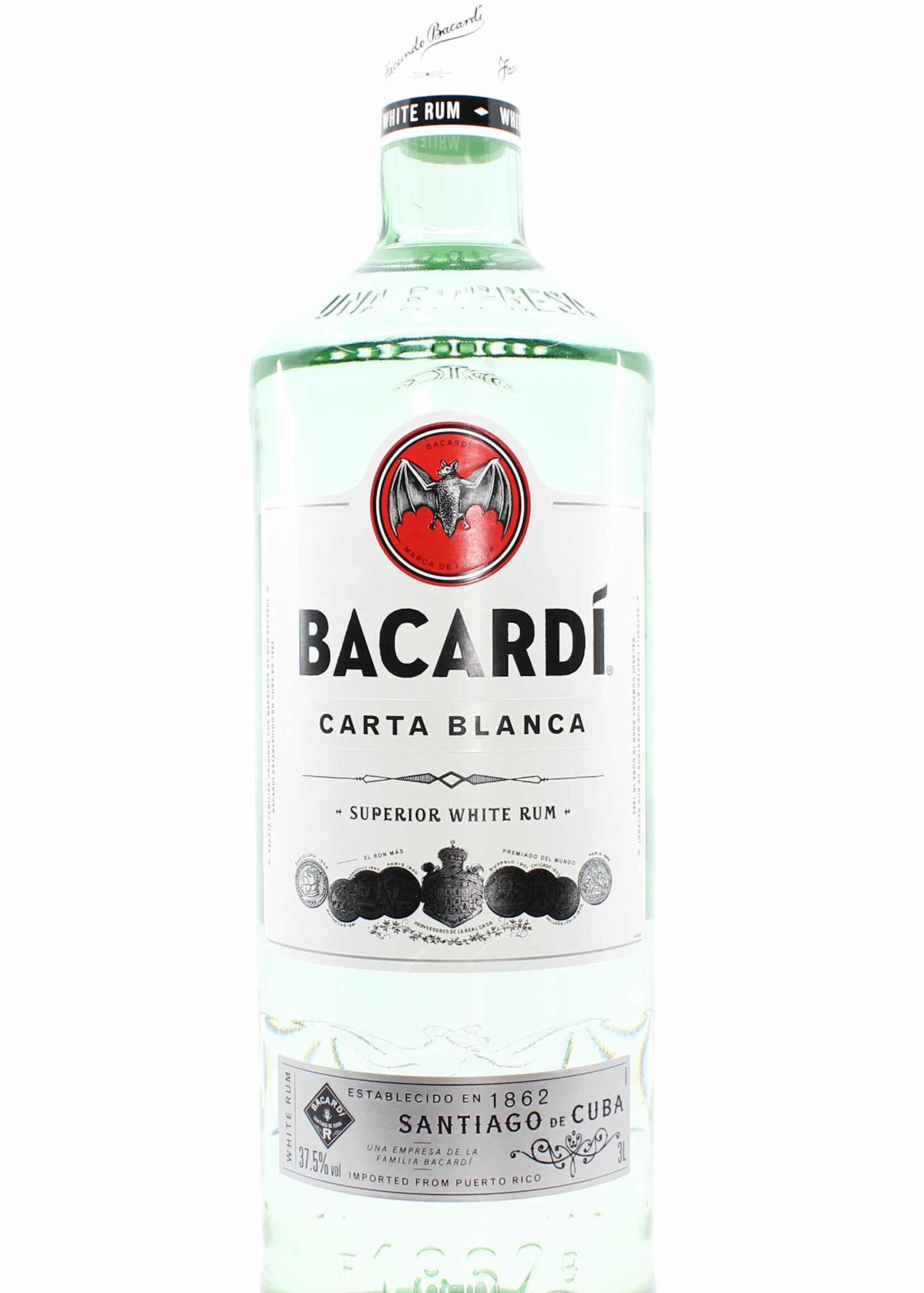 Bacardi Bacardi Carta Blanca - Superior White Rum 37,5% 3L XXL (3 Litre)