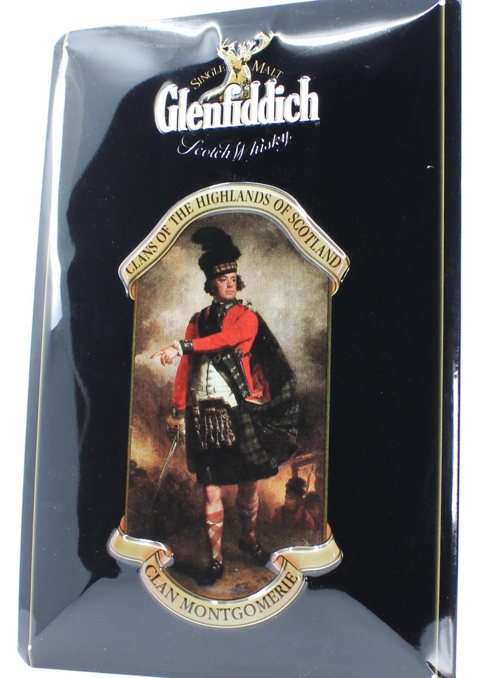 Glenfiddich Iron Glenfiddich Scotch Whisky - Clan Montgomerie Billboard Plate Sign