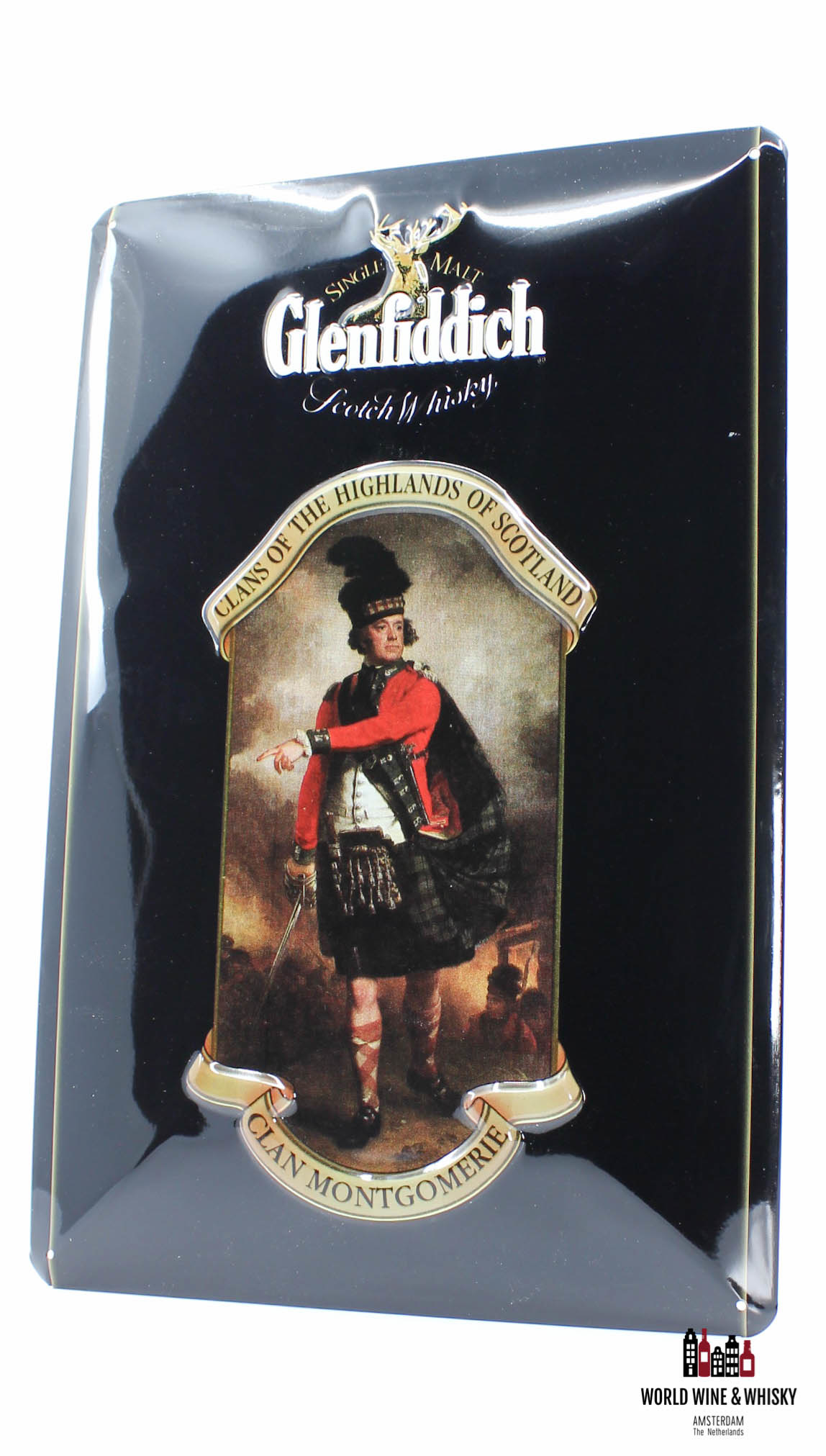 Glenfiddich Iron Glenfiddich Scotch Whisky - Clan Montgomerie Billboard Plate Sign