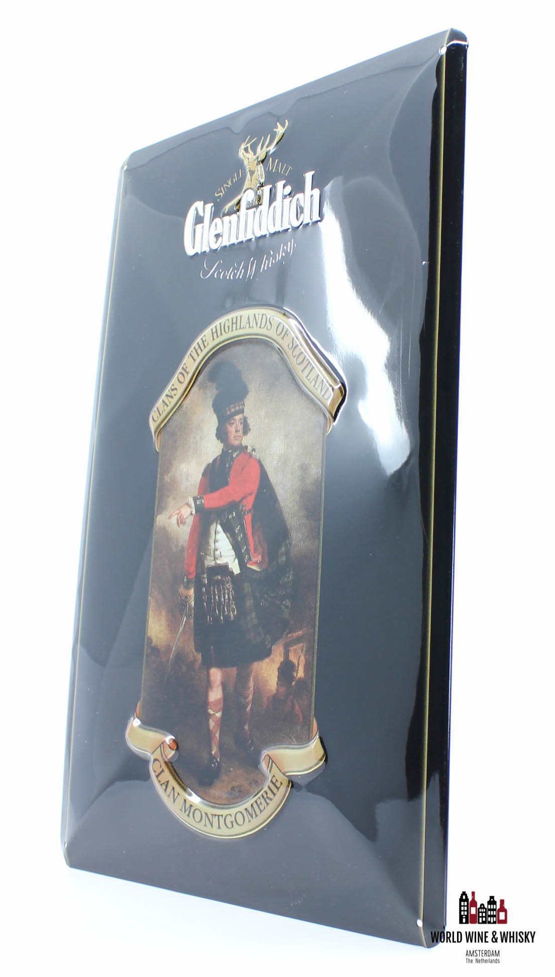 Glenfiddich Iron Glenfiddich Scotch Whisky - Clan Montgomerie Billboard Plate Sign