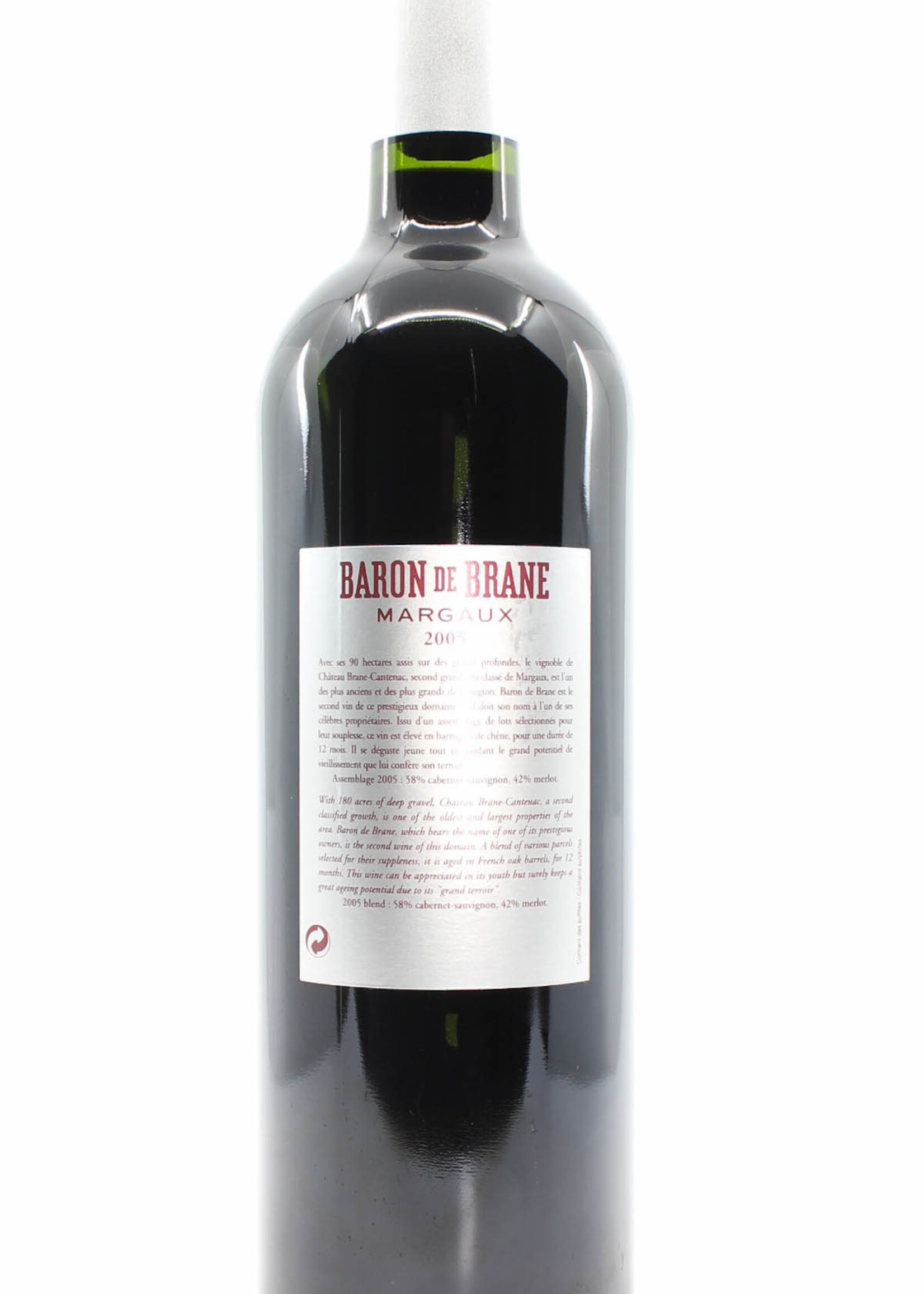 Chateau Brane-Cantenac Chateau Brane-Cantenac - Baron de Brane 2005 (Second wine)