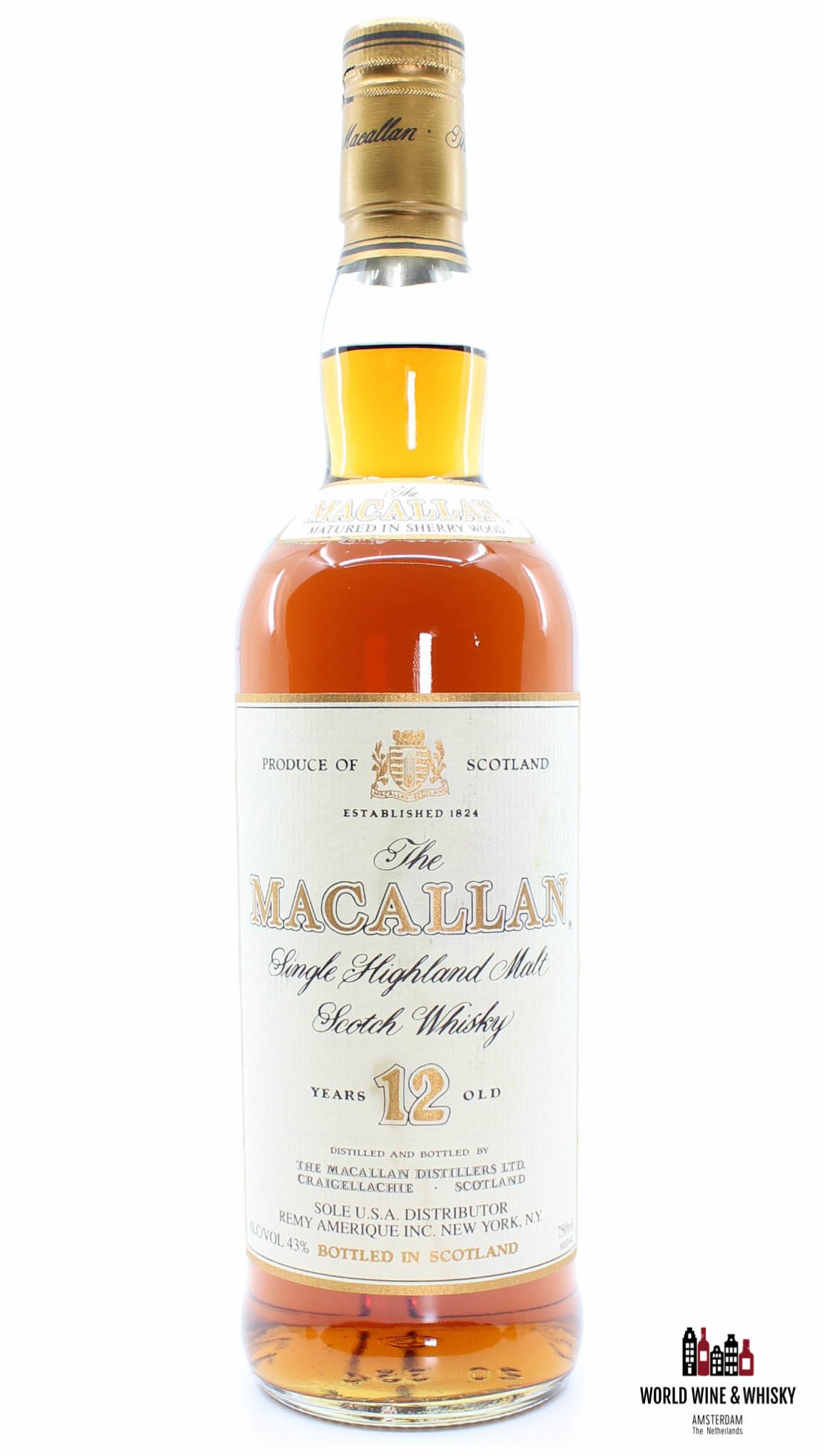 The Macallan Sherry Oak 12 Year Old Single Malt Whisky (750mL