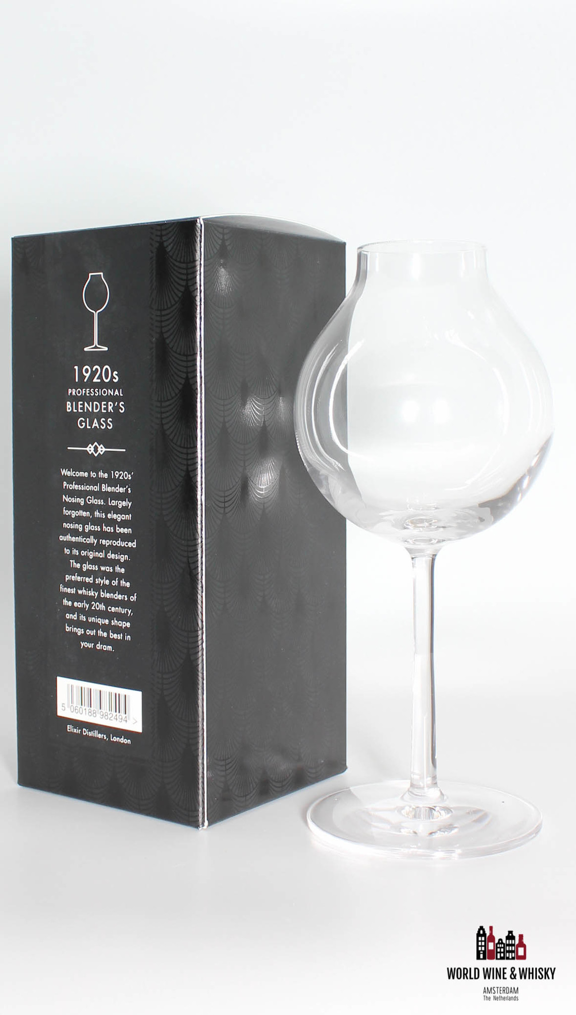 Luxurious 1920s Professional Blender's Whisky Glass 225ml - World Wine &