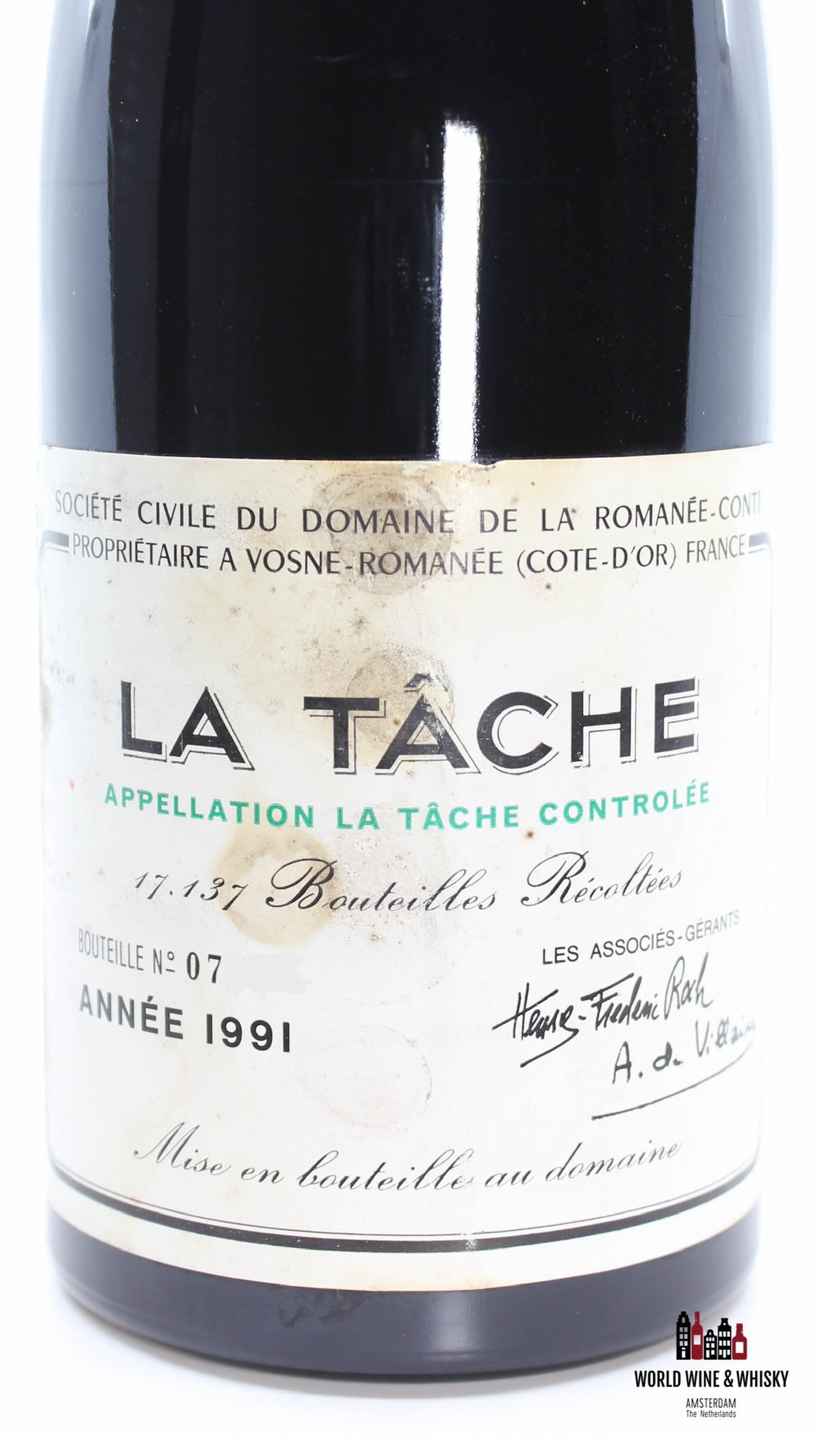 Domaine de la Romanée Conti Domaine de la Romanée-Conti (DRC) - La Tache 1991