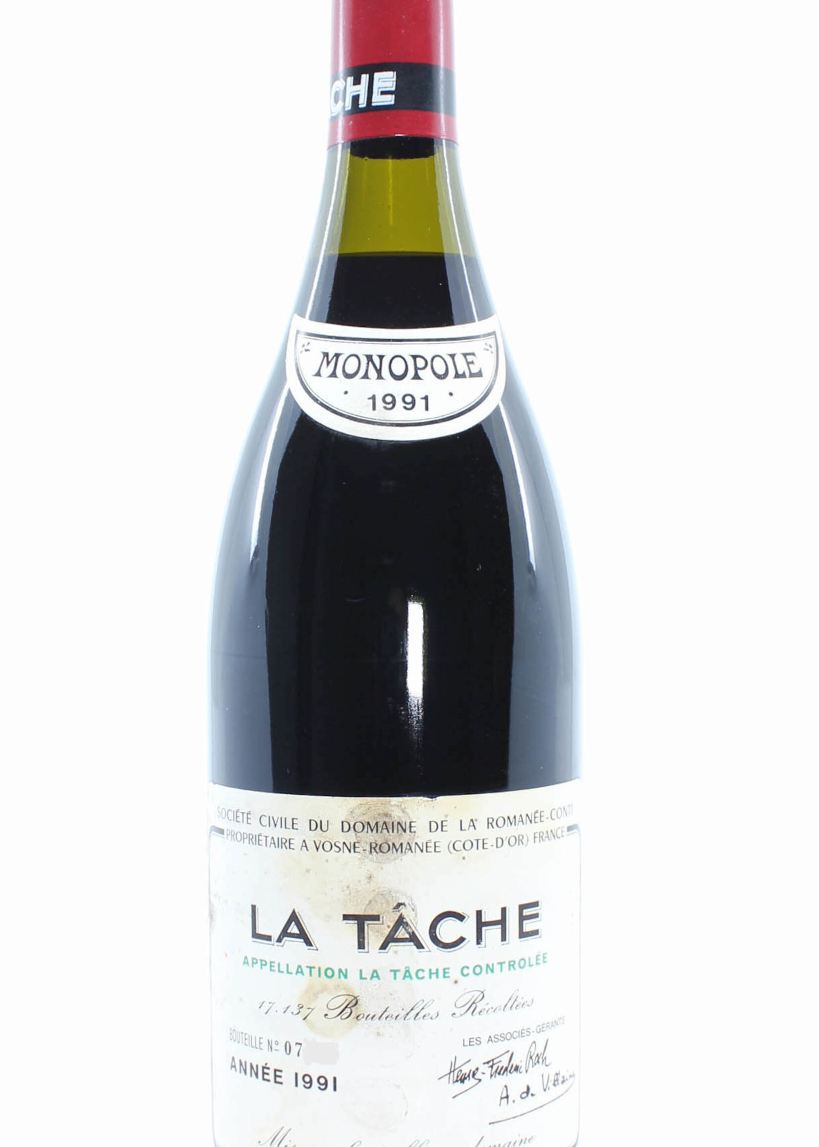Domaine de la Romanée Conti Domaine de la Romanée-Conti (DRC) - La Tache 1991