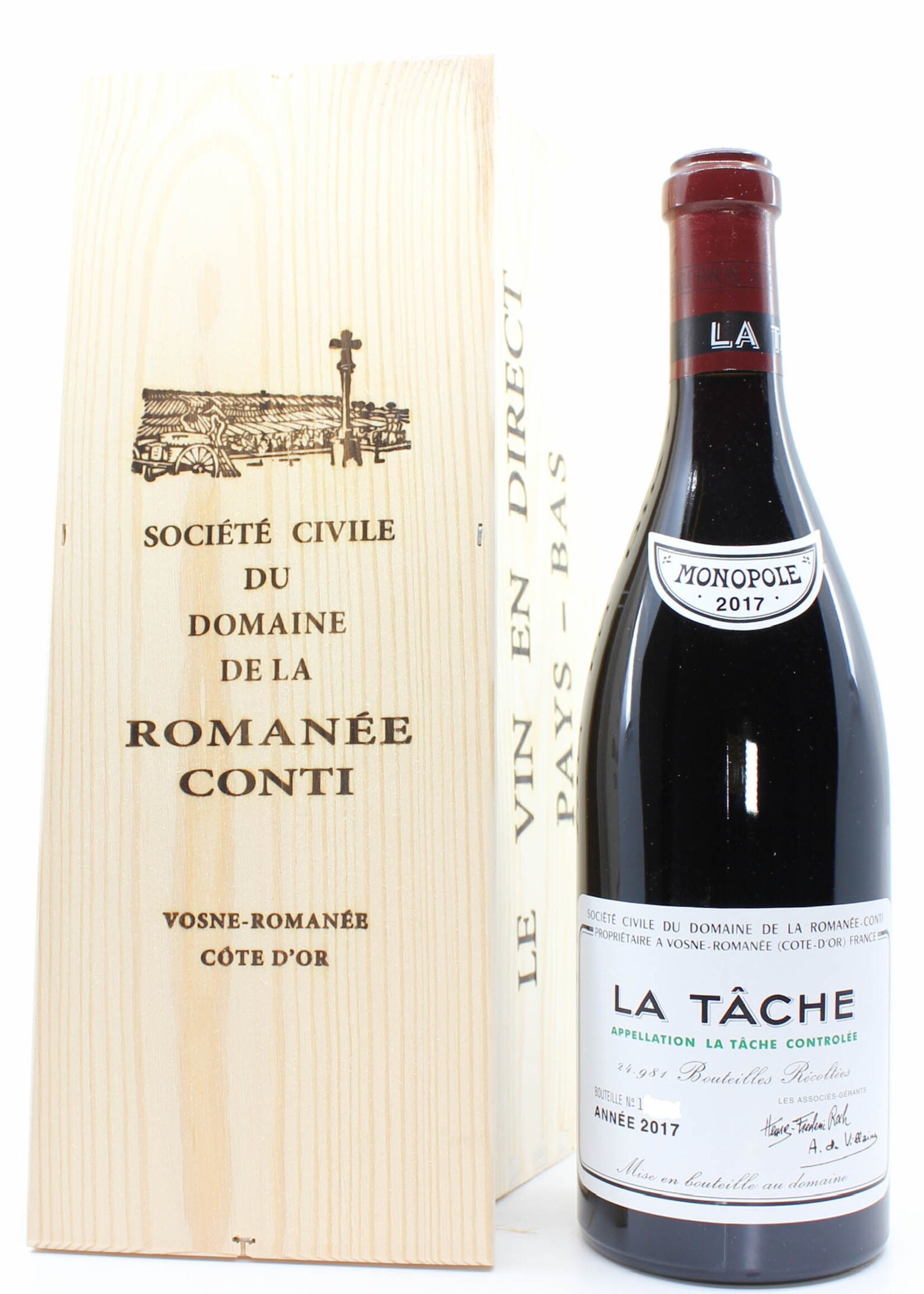 Domaine de la Romanée Conti Domaine de la Romanée-Conti (DRC) - La Tâche 2017 (in OWC)