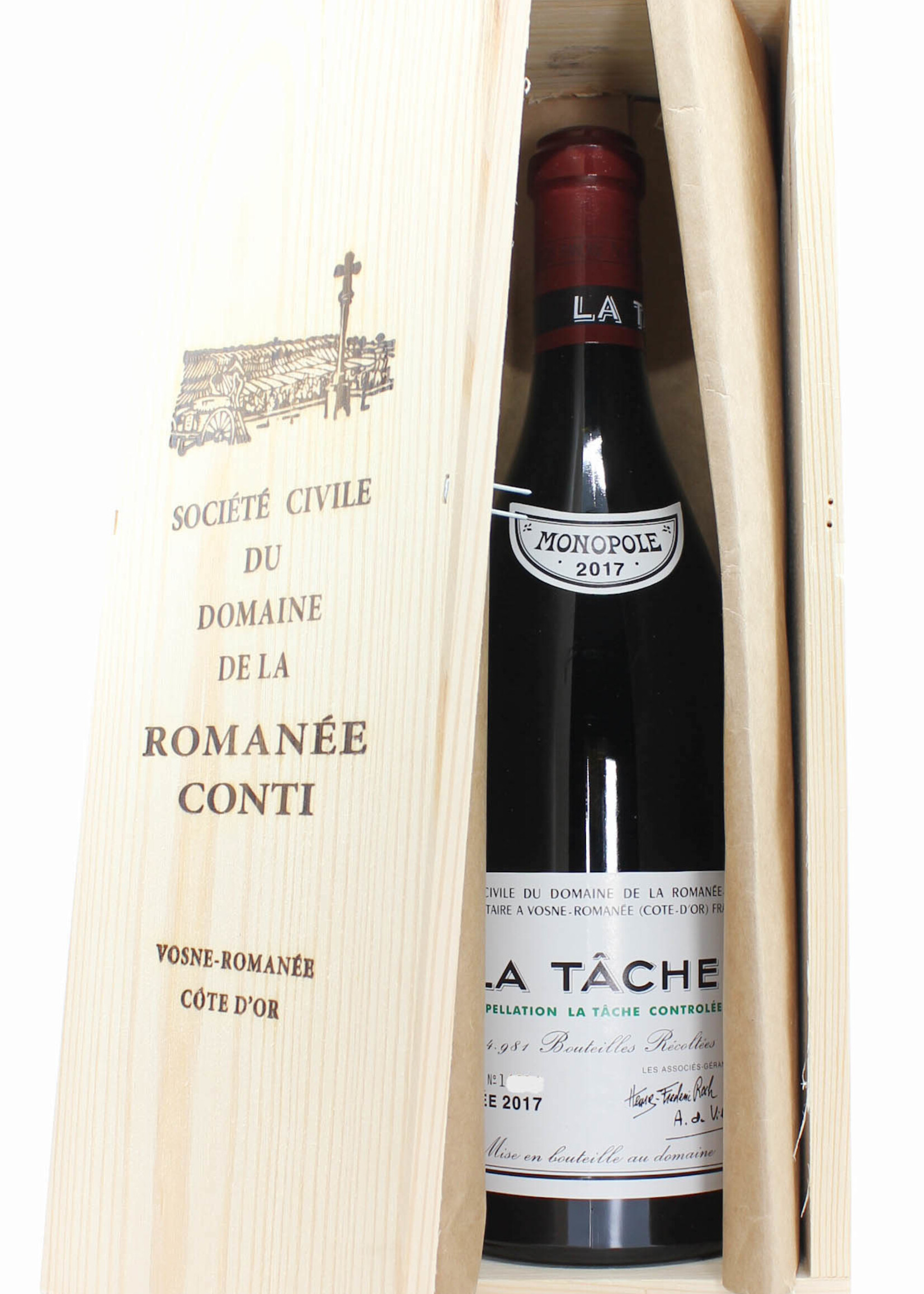 Domaine de la Romanée Conti Domaine de la Romanée-Conti (DRC) - La Tâche 2017 (in OWC)